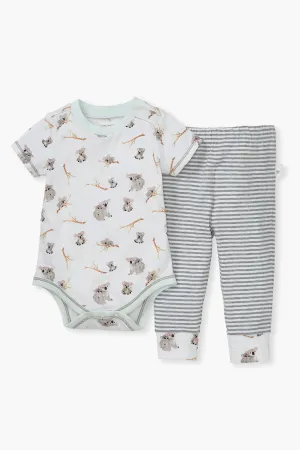 Baby Onesie Burt's Bees Pretty Koalafied 2-Piece Boys Set