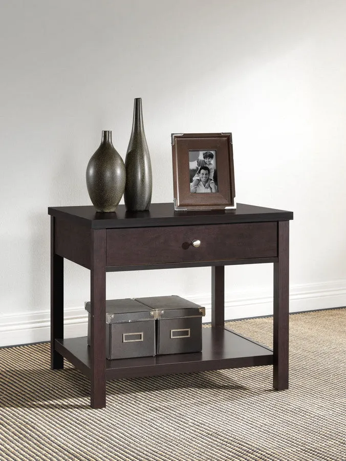 Baxton Studio Nashua Brown Accent Table and Nightstand