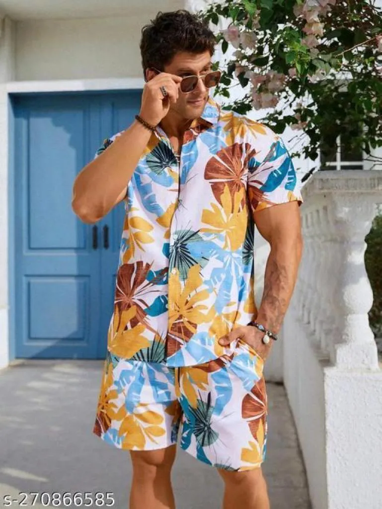 Beach Wear Summer Wear Shirt Short Set