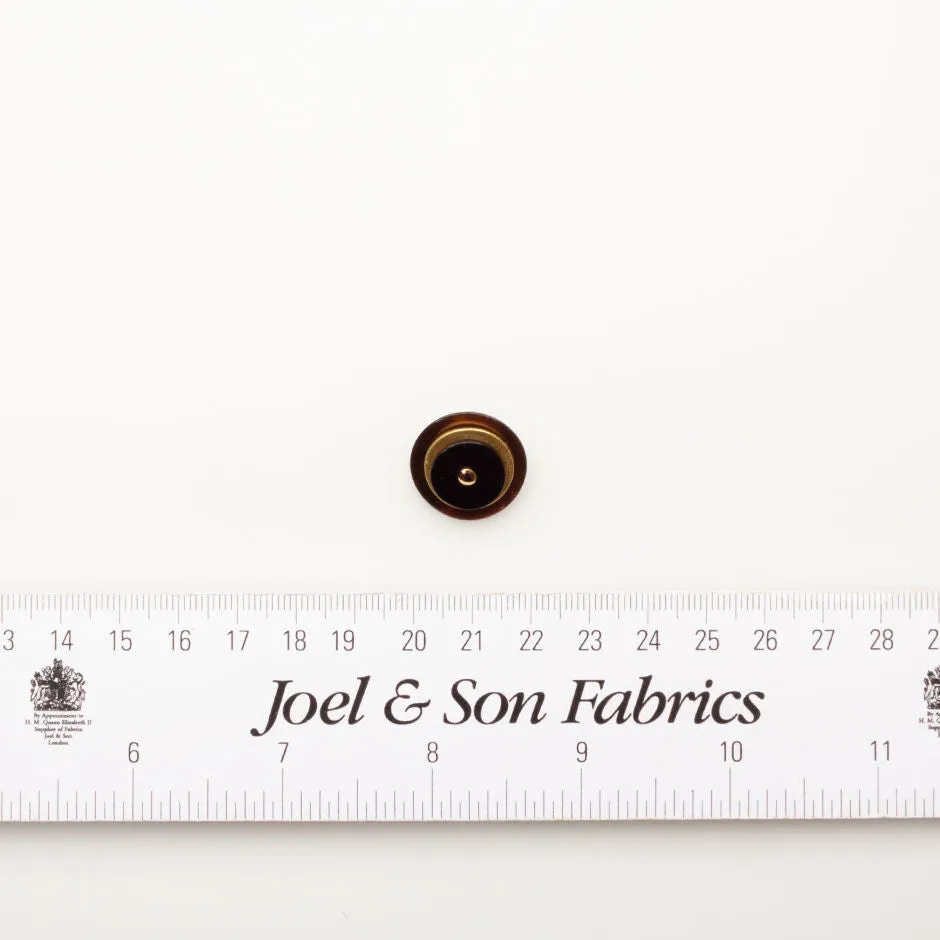 Brown, Gold & Black Layered Button - Small