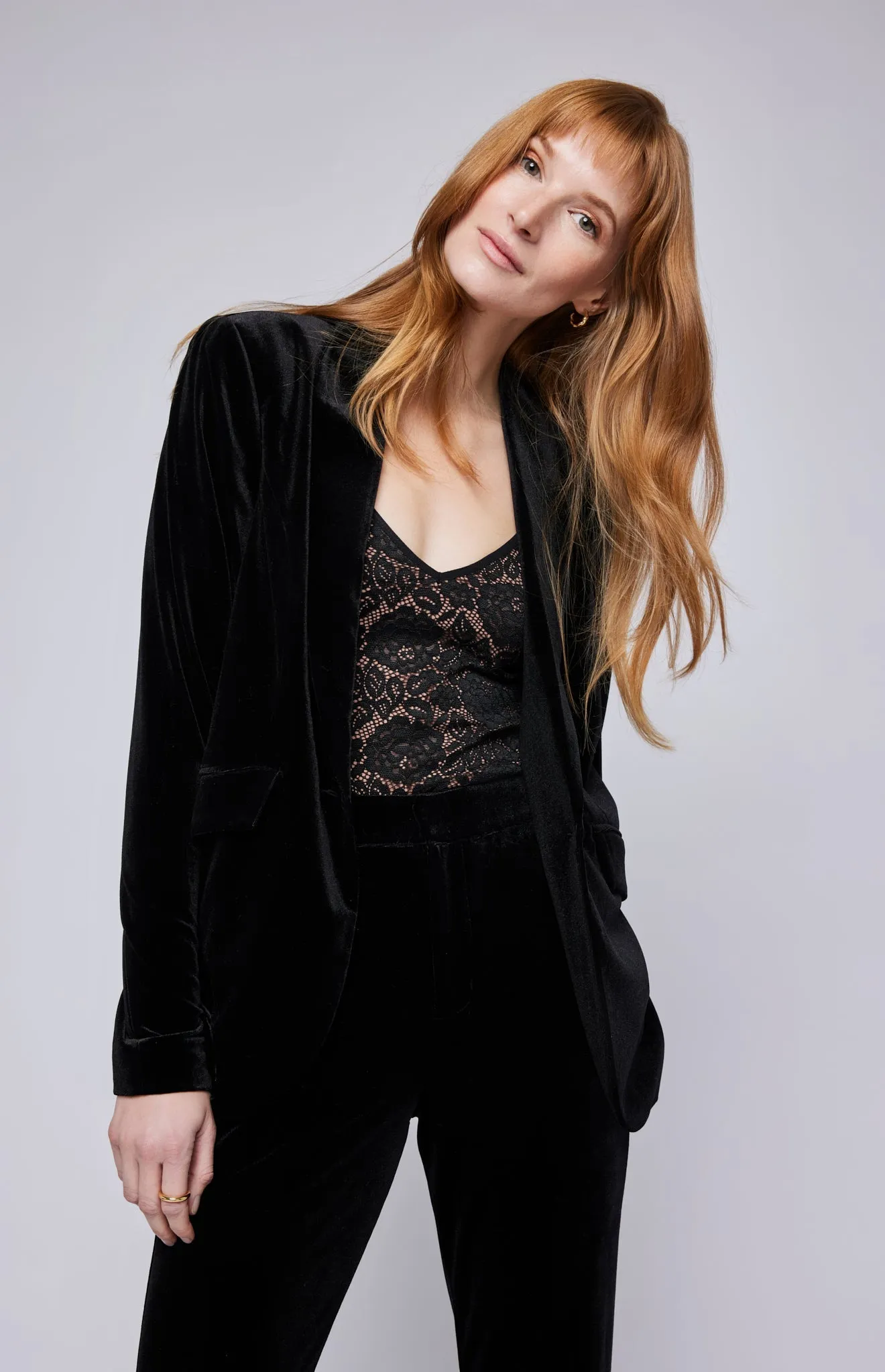 Caroline Velvet Blazer