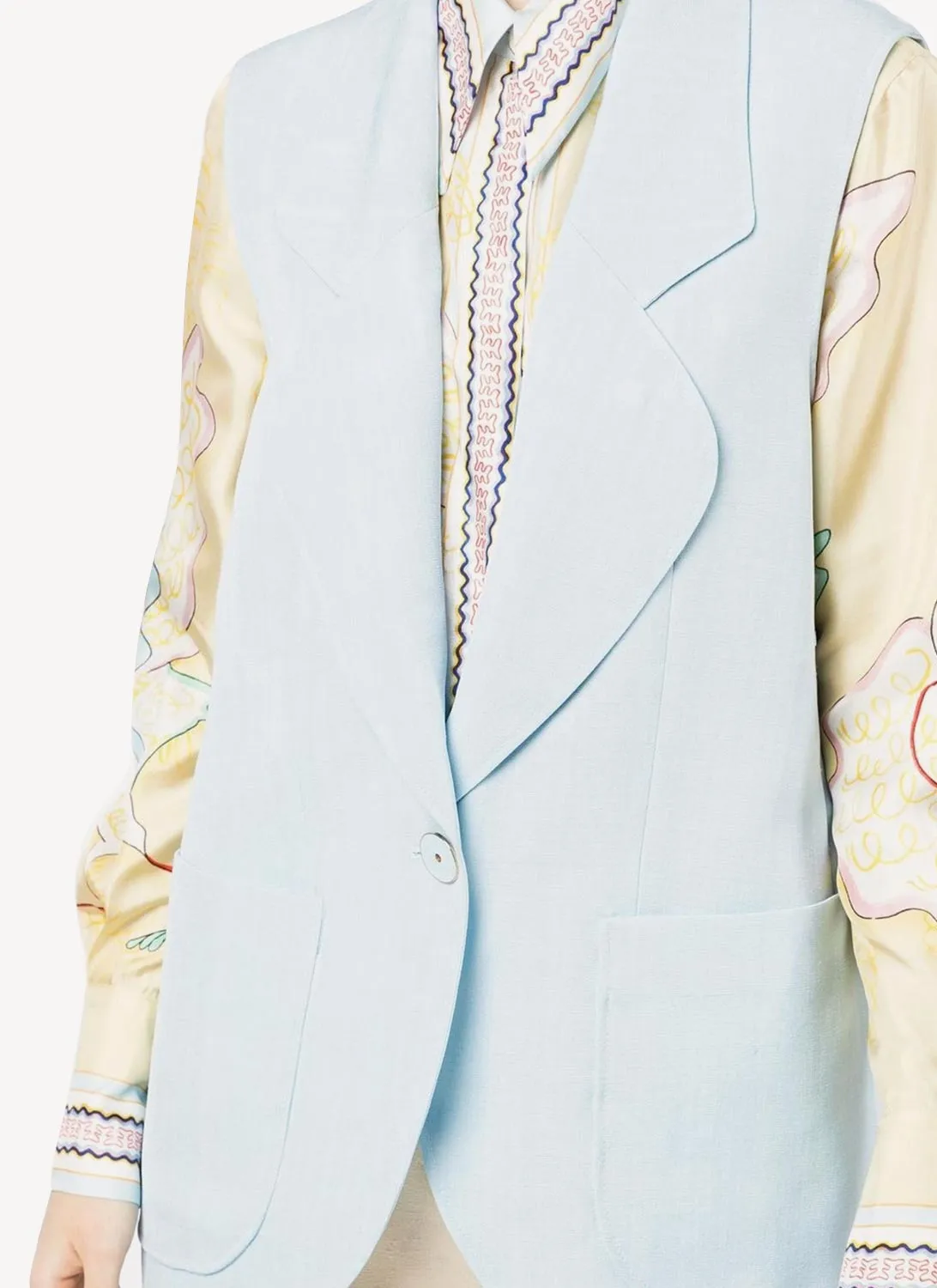 Casablanca - Blazer - Light Blue - Femme