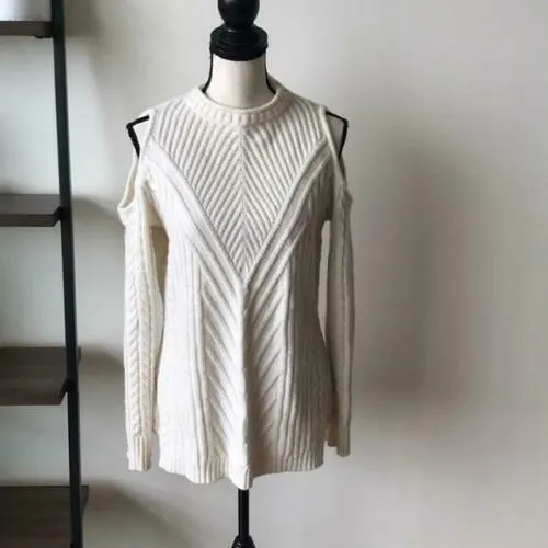 Central Park West Cold Shoulder Sweater, Size Small