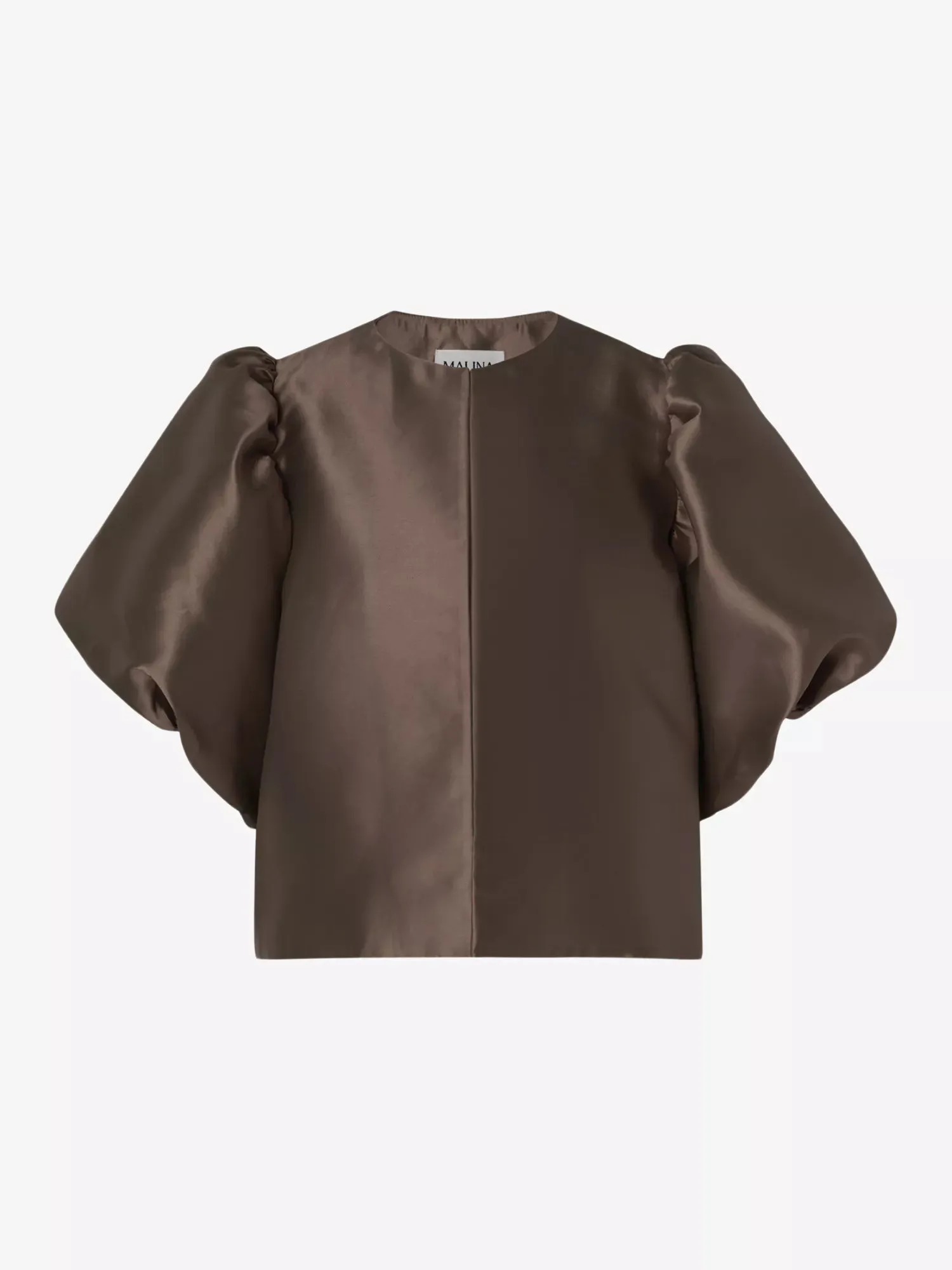 Cleo Puff Sleeve Top Chocolate