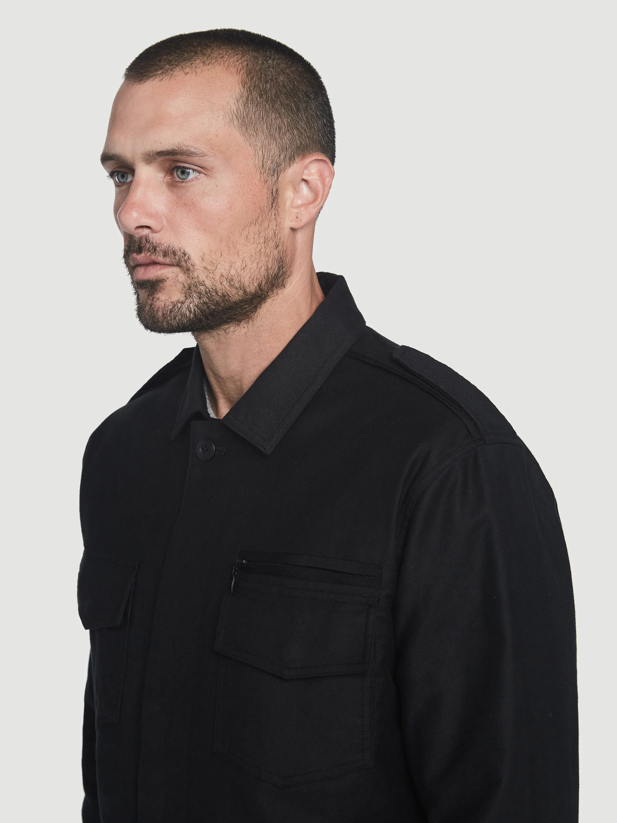 Convertible M65 Jacket -- Noir