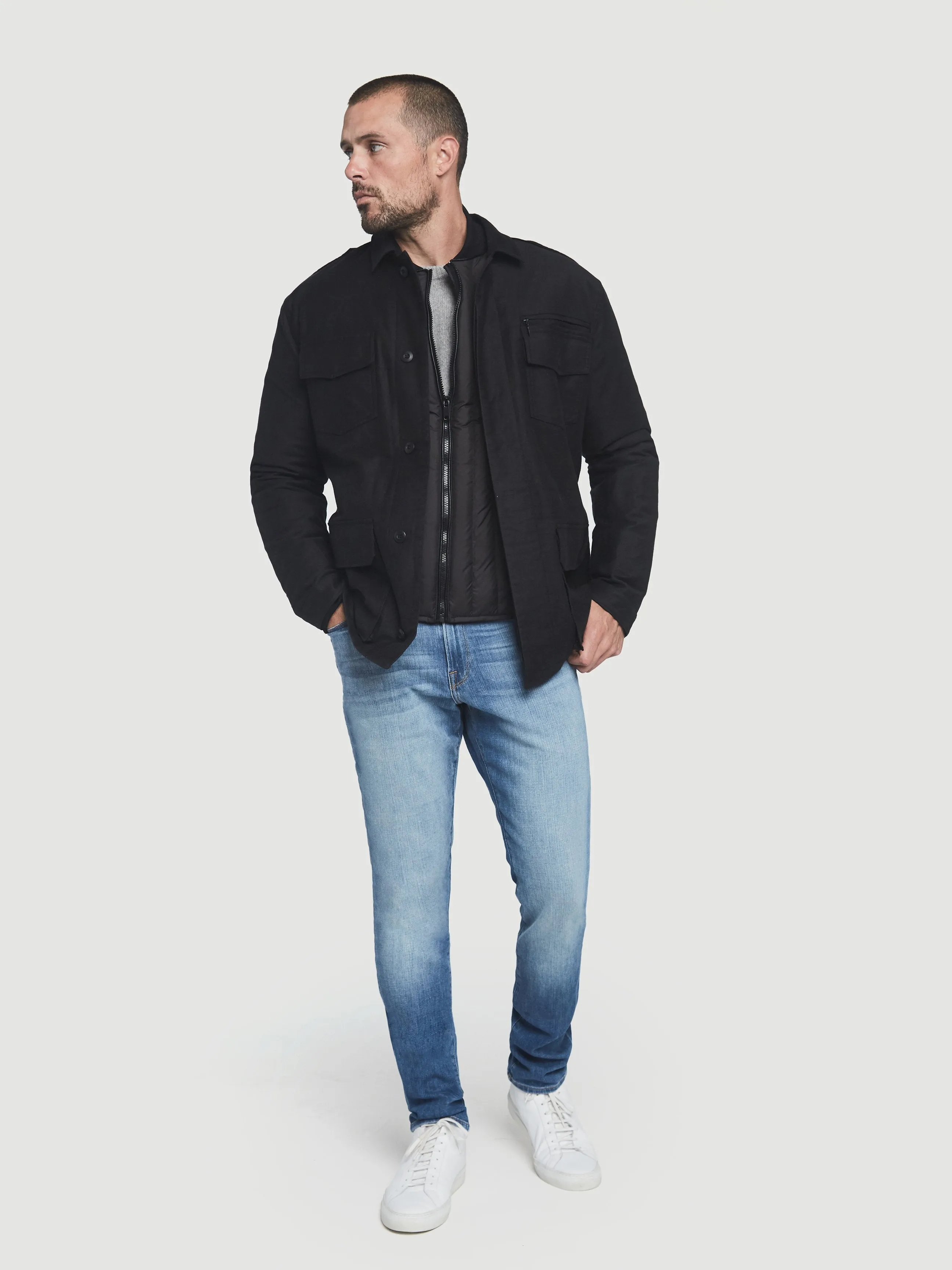 Convertible M65 Jacket -- Noir