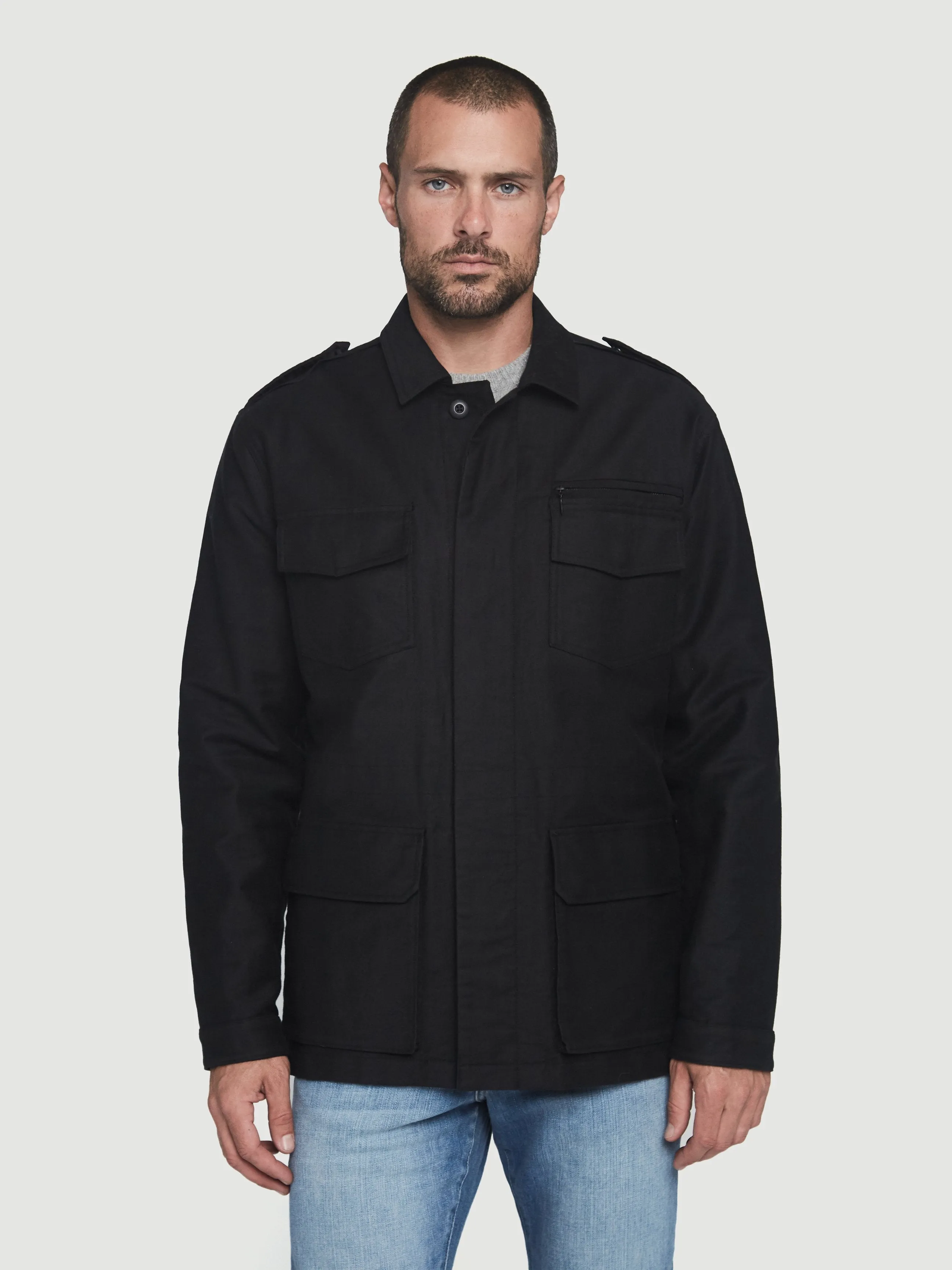 Convertible M65 Jacket -- Noir