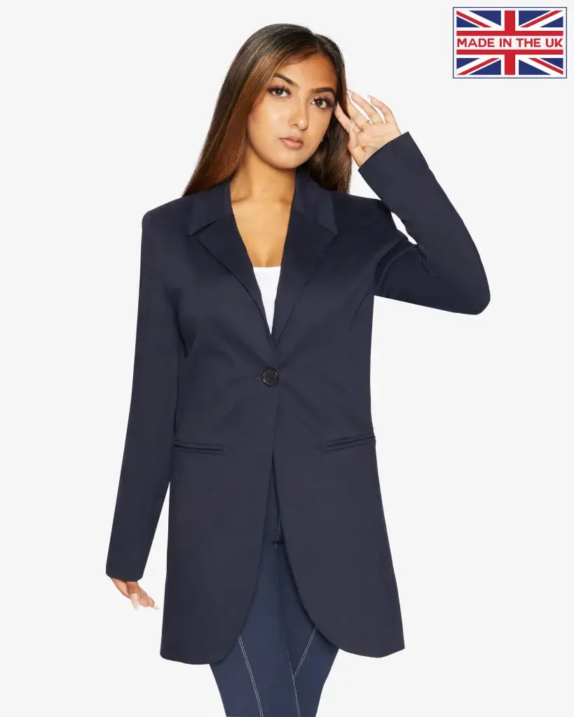 Curved Hem Longline Blazer