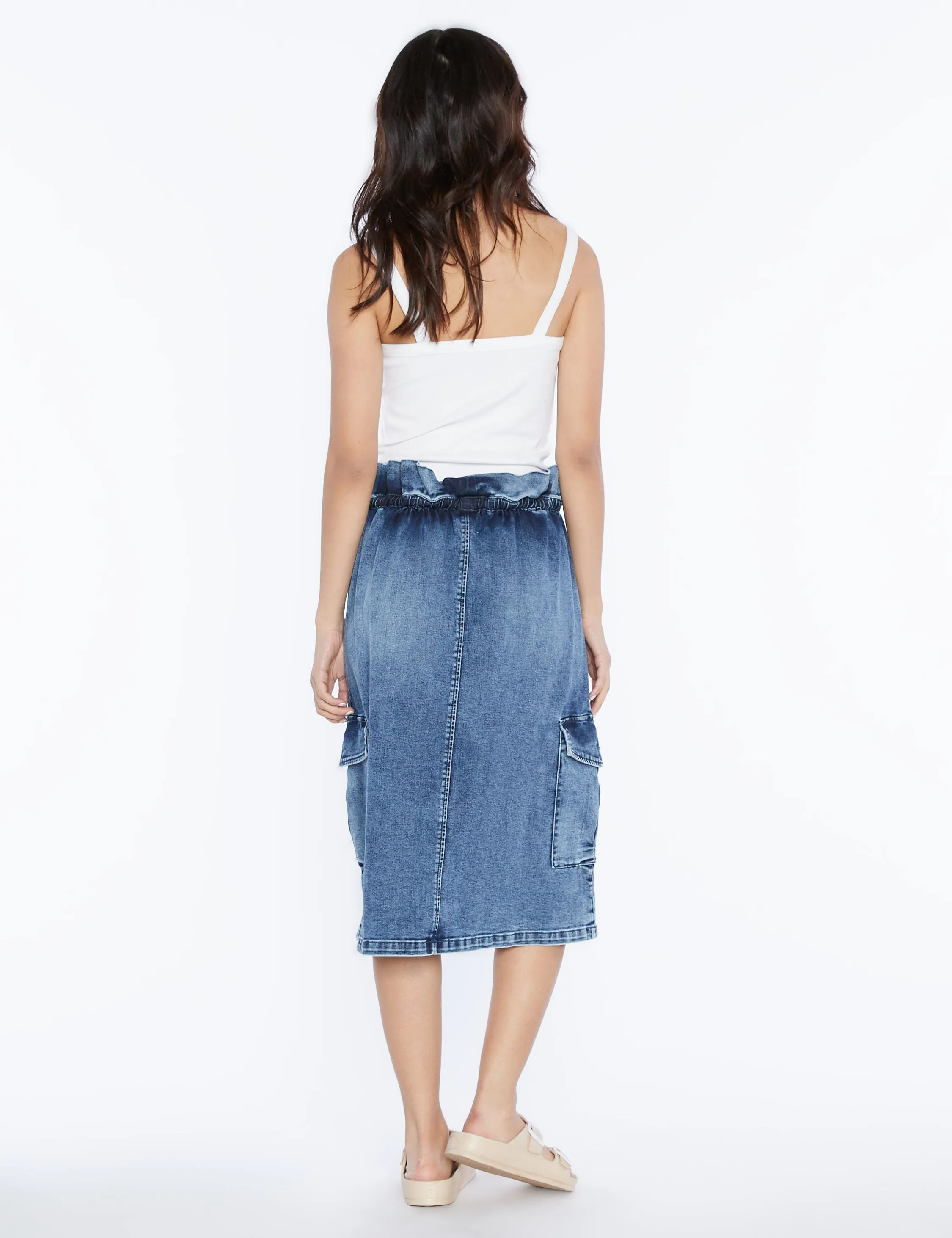 Denim Bag Skirt