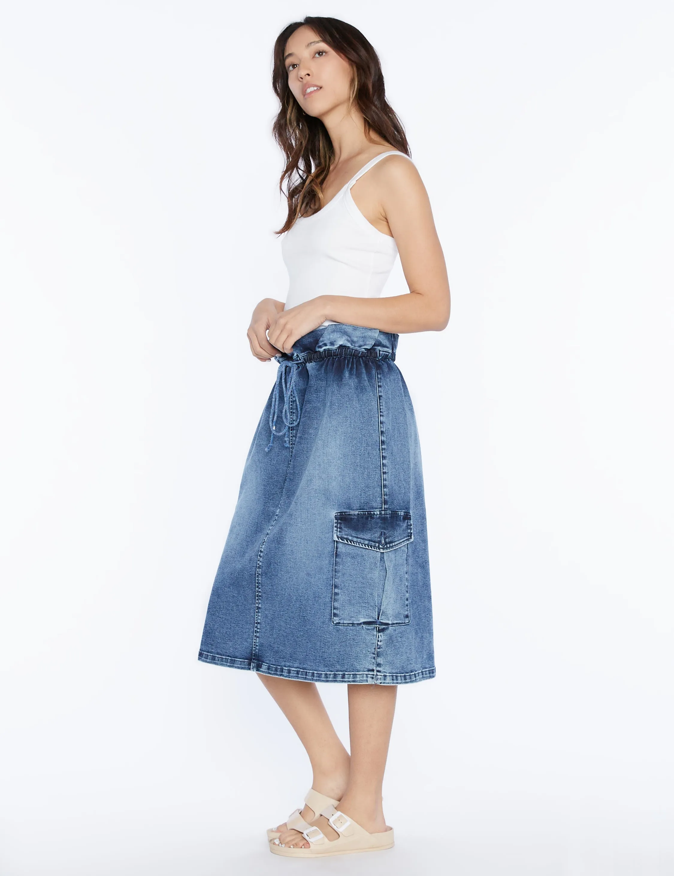 Denim Bag Skirt