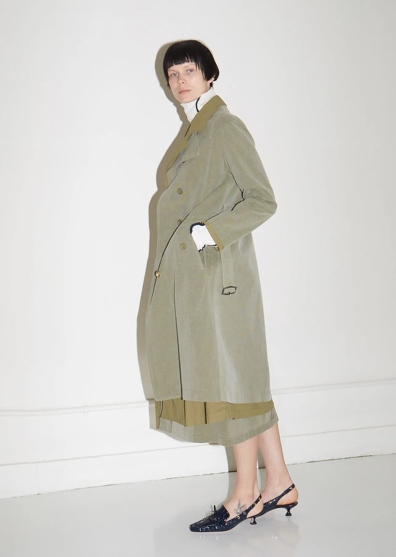 Devin Cotton Canvas Trench Coat