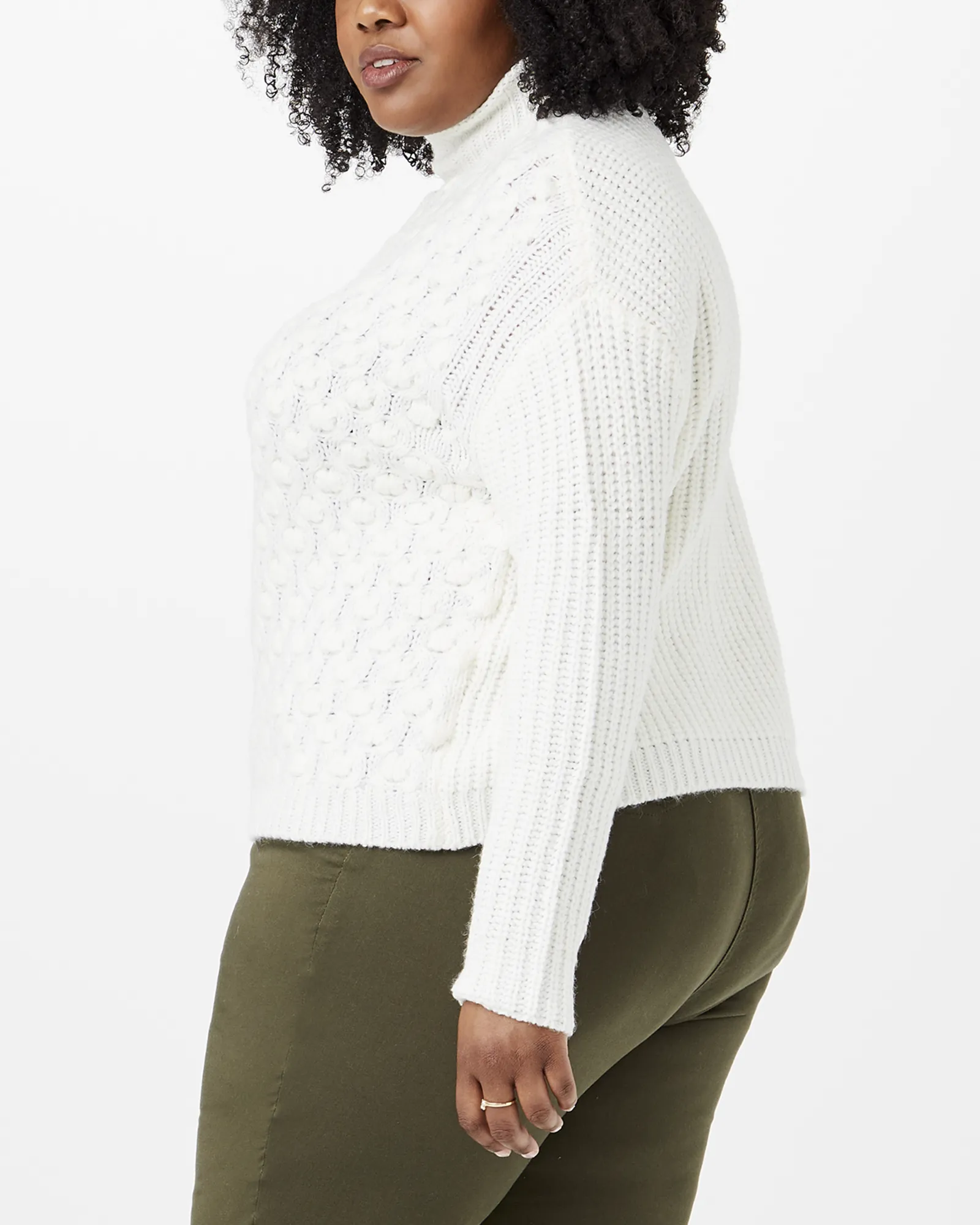 Elsa Turtleneck Sweater | White