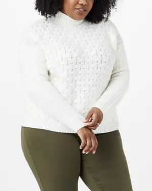 Elsa Turtleneck Sweater | White