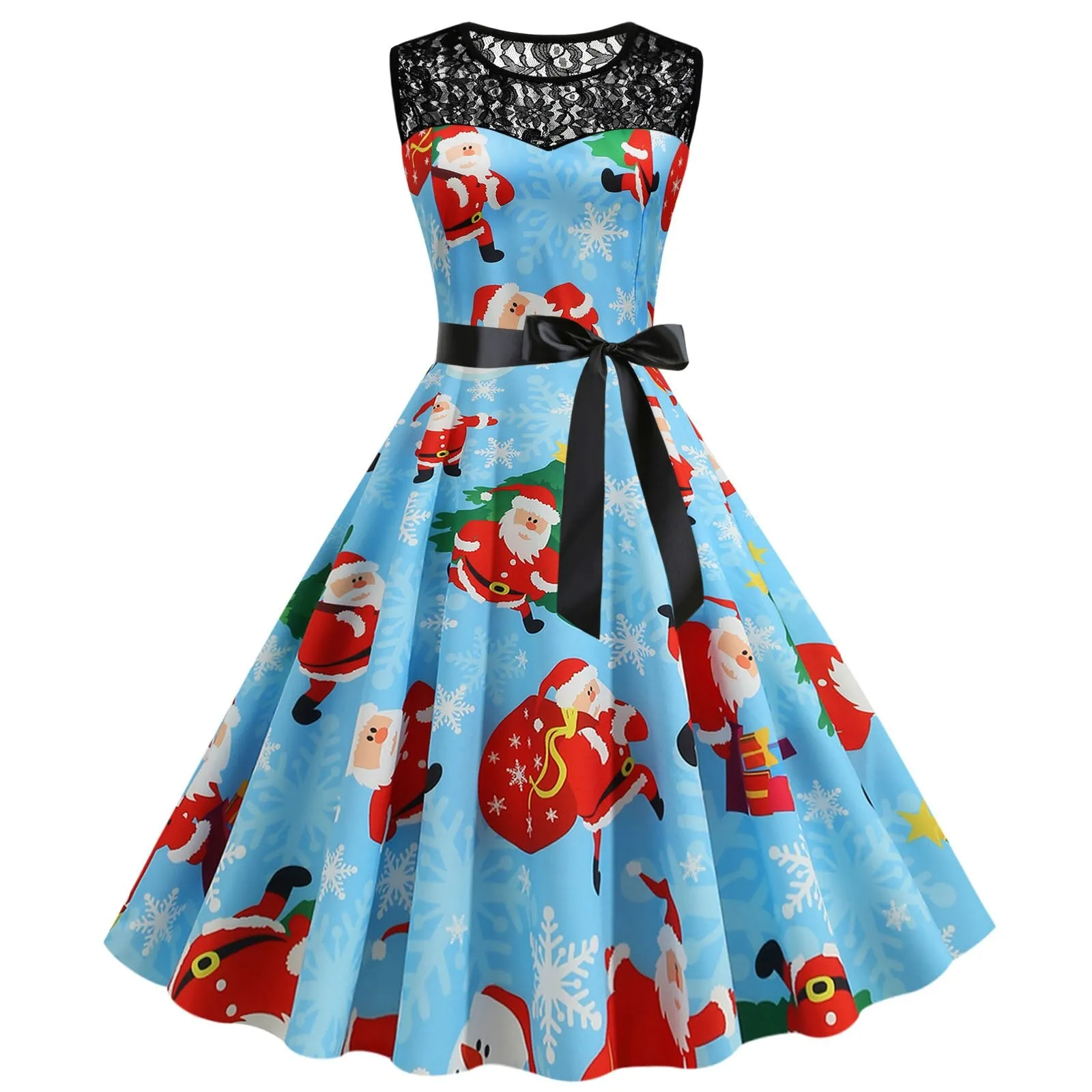 FashionSierra - 1950s Women's Dress Christmas Elegant Vintage Dresses