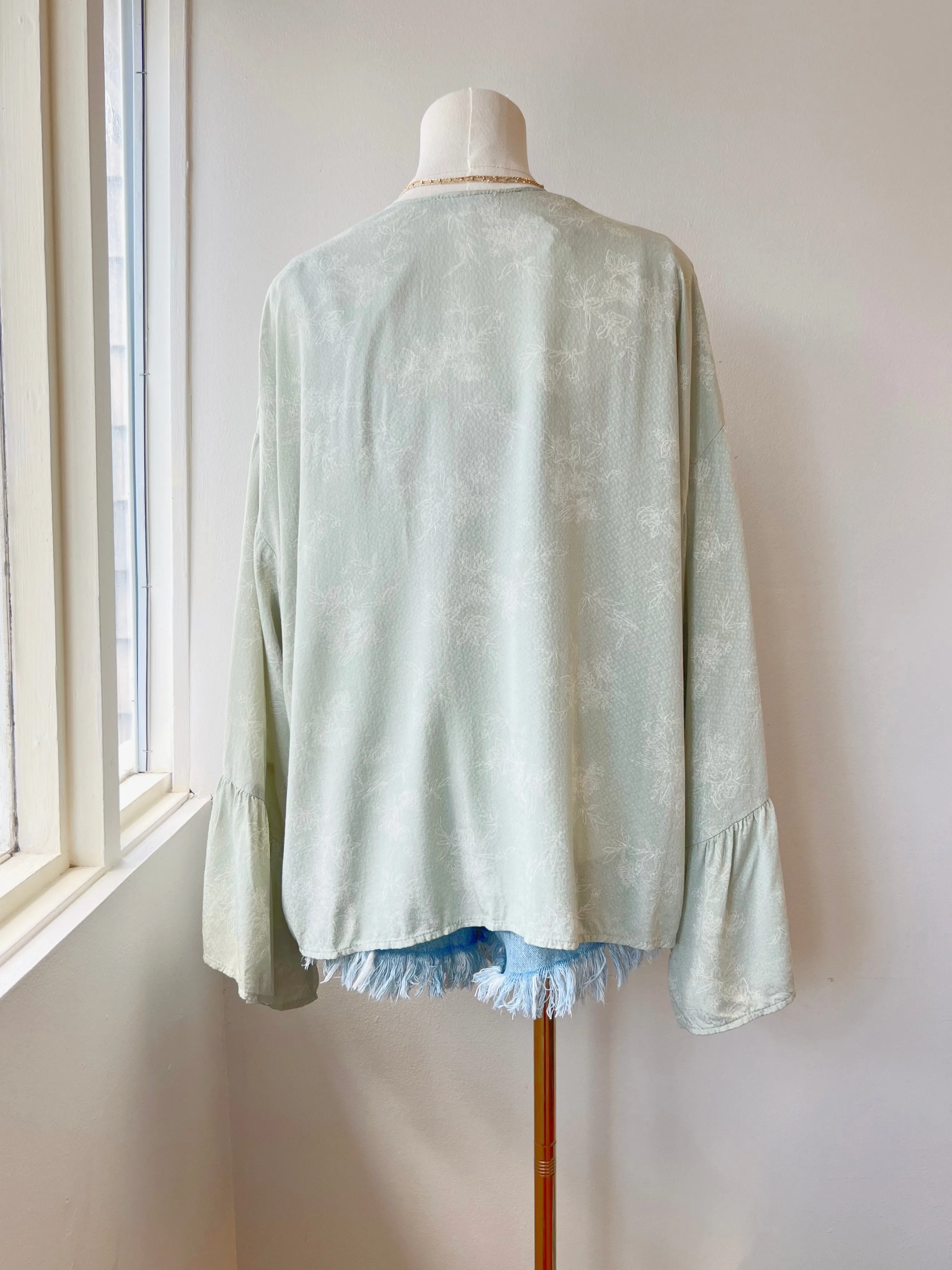 Flare Sleeve Open Cardigan (FINAL SALE)