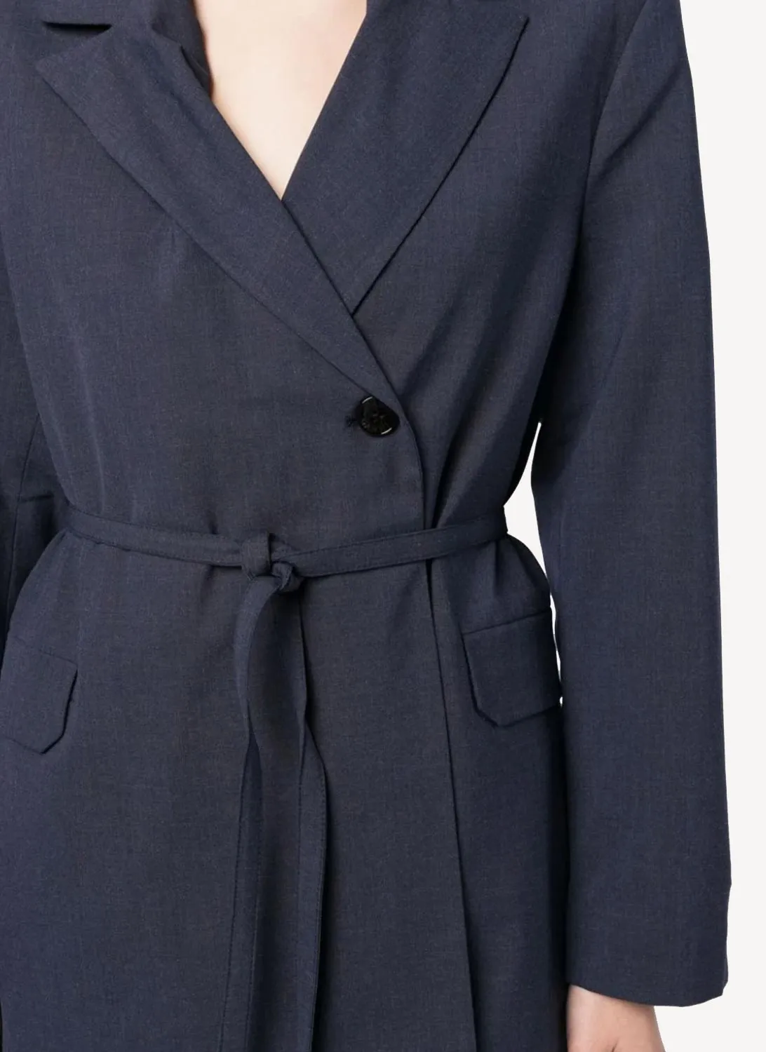 Ganni - Blazer - Dark Blue - Femme