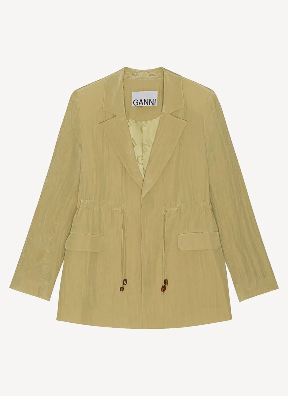 Ganni - Blazer - Green - Femme