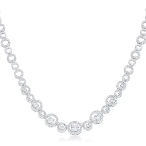 Graduated Cubic Zirconia Necklace