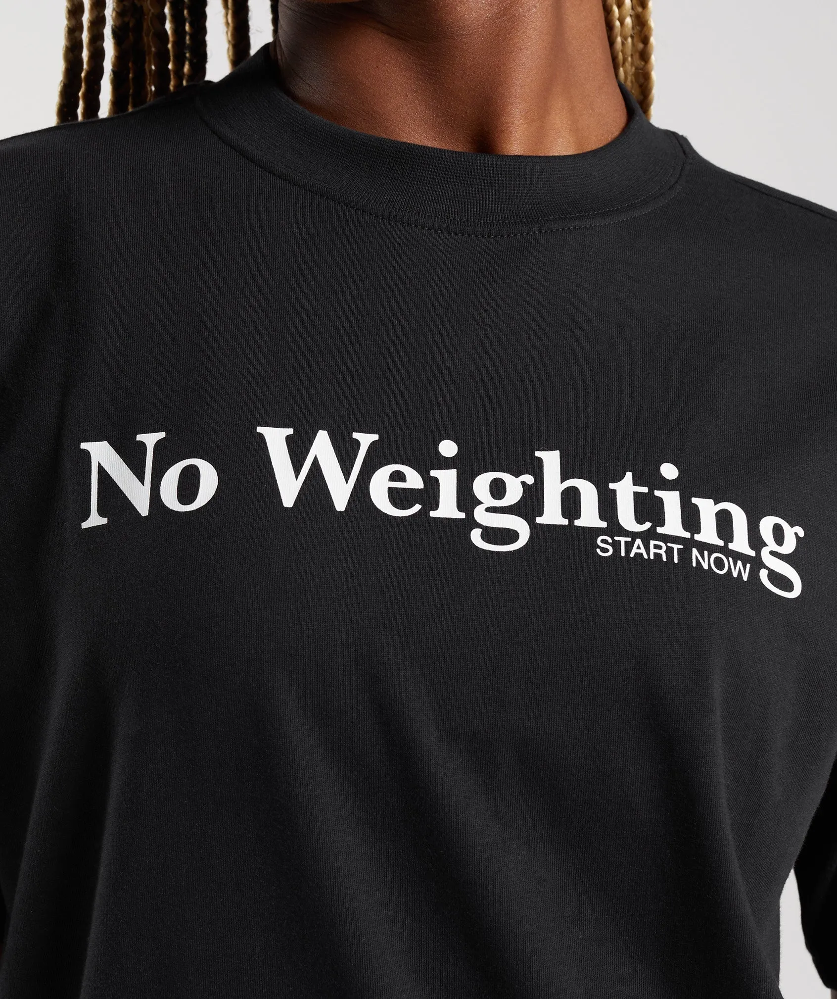 Gymshark No Weighting Oversized T-Shirt - Black