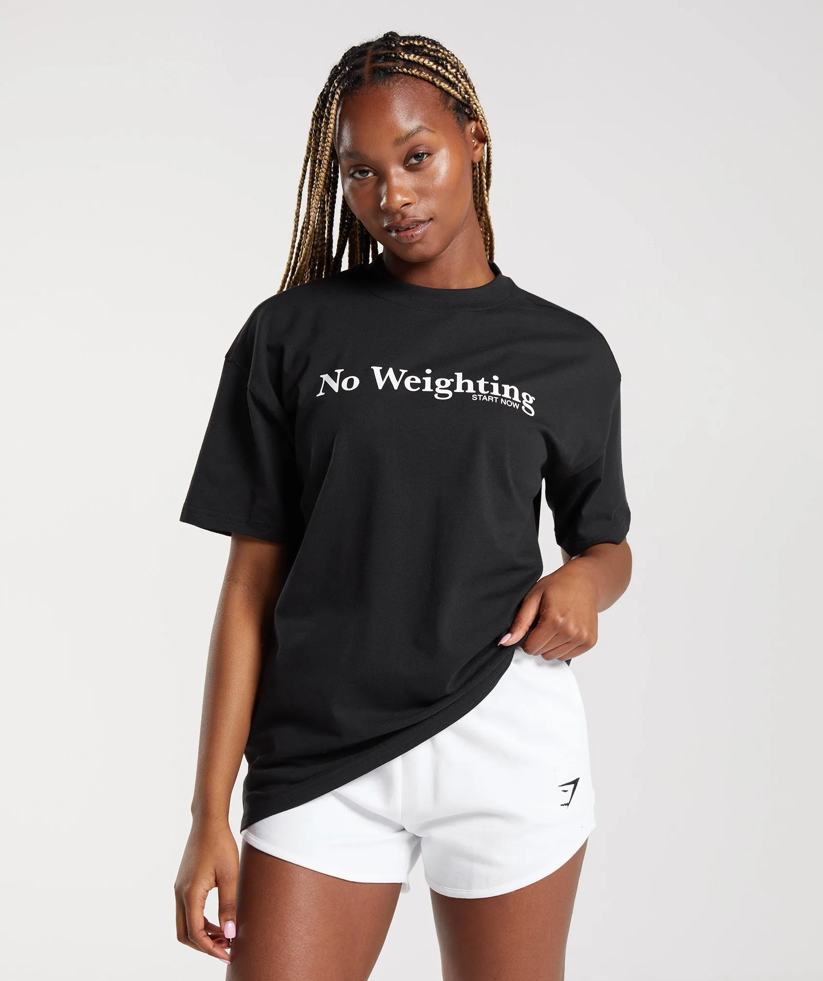 Gymshark No Weighting Oversized T-Shirt - Black