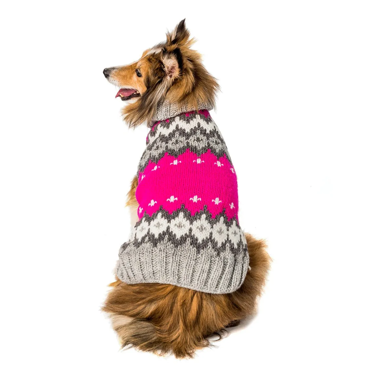 Hot Pink Ski Dog Sweater