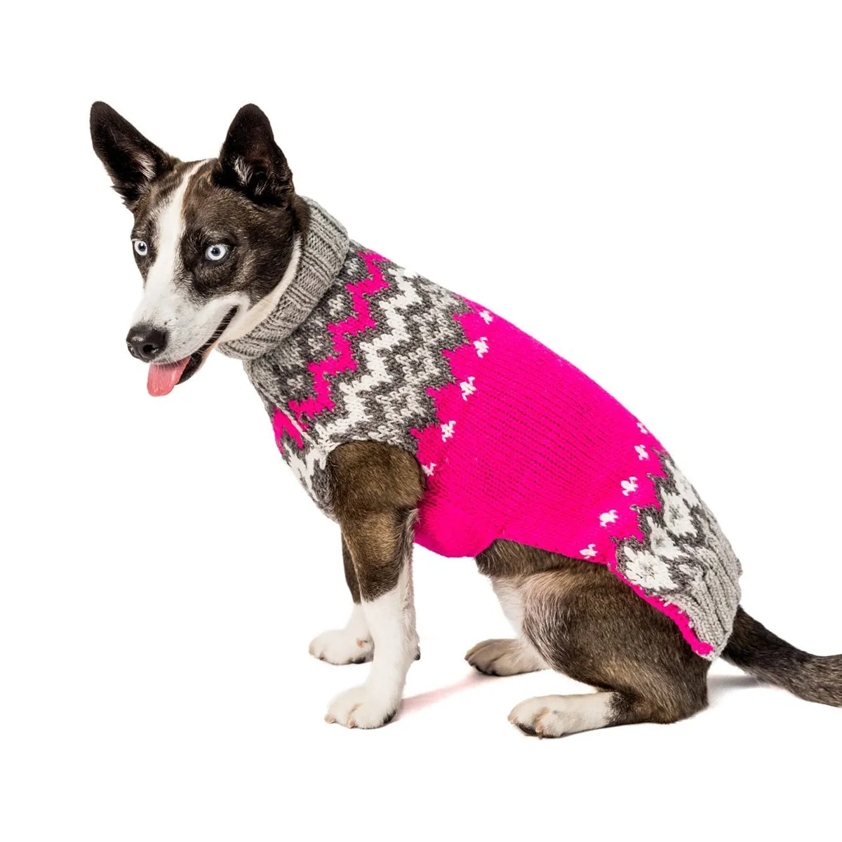 Hot Pink Ski Dog Sweater