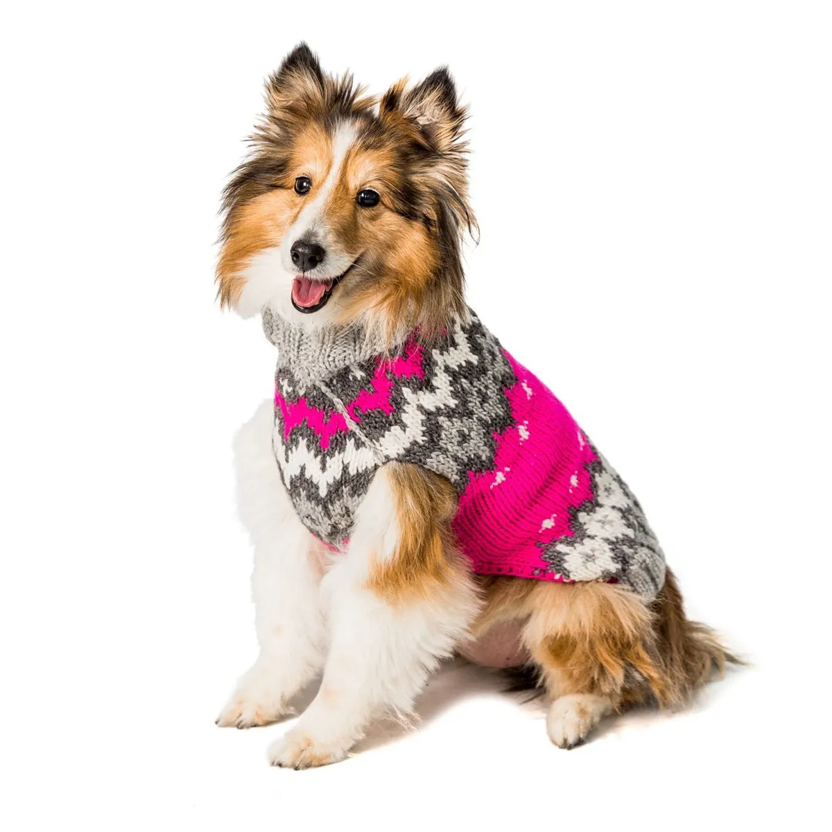 Hot Pink Ski Dog Sweater