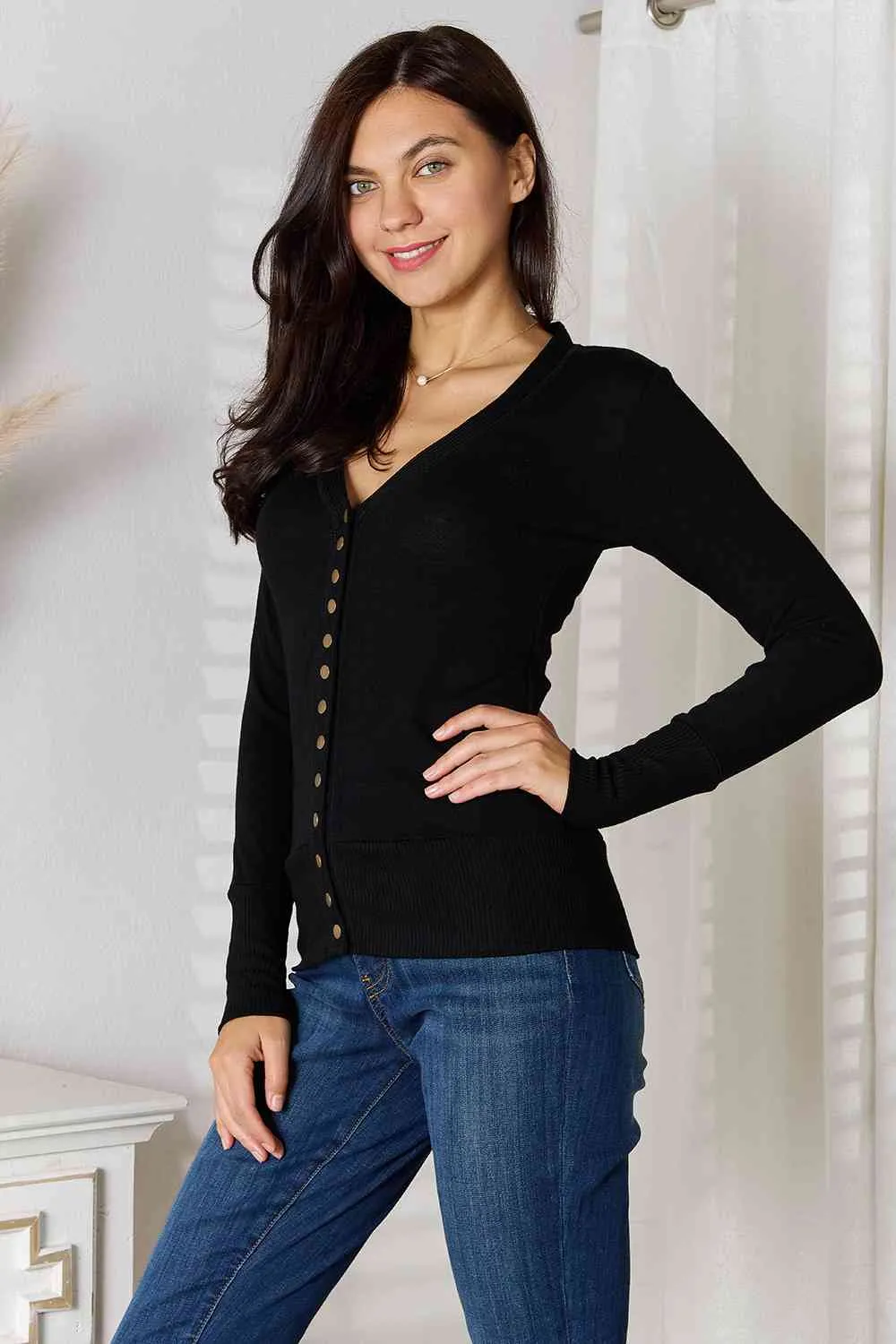 Josie V-Neck Long Sleeve Cardigan