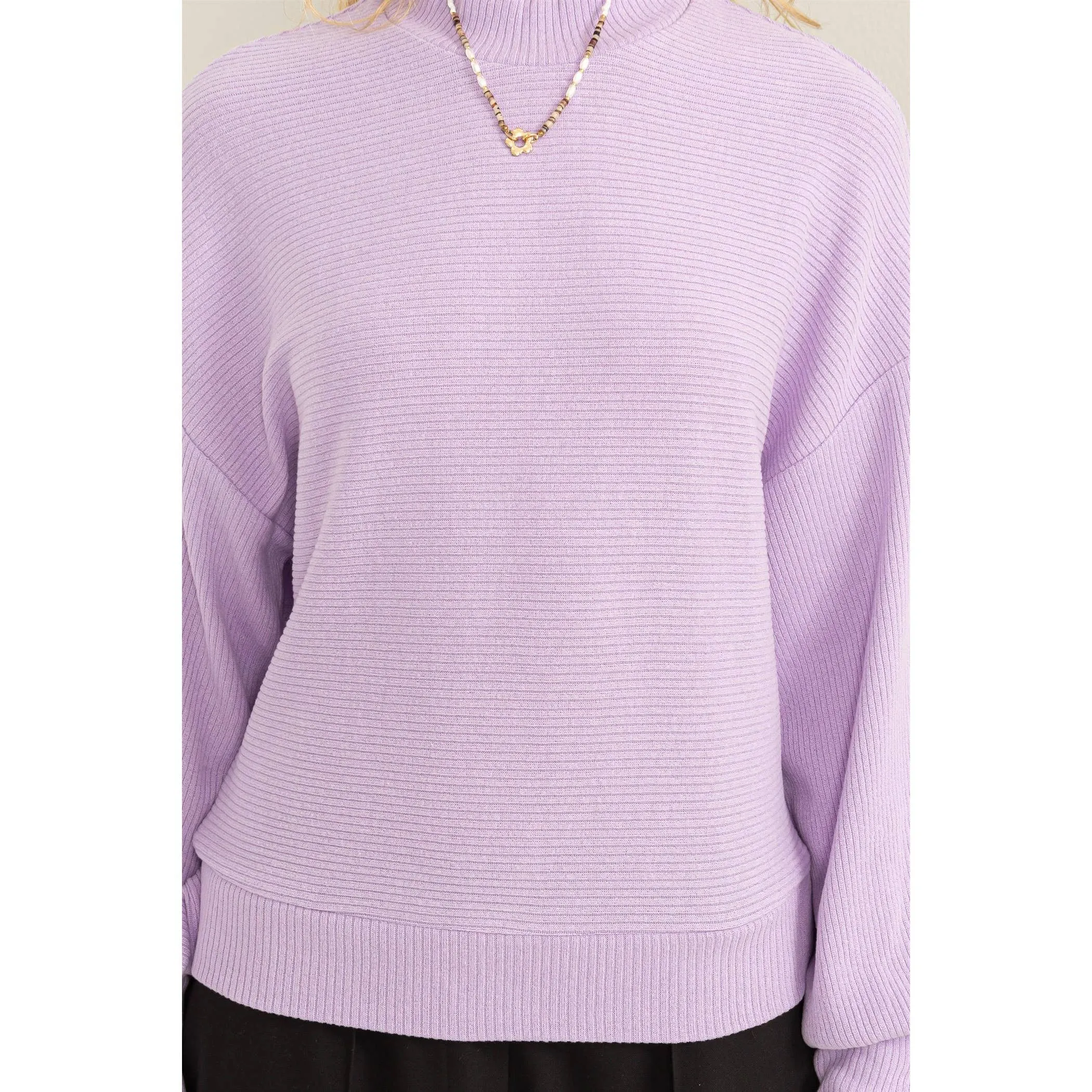 Keep It Simple Sweater - Lavender