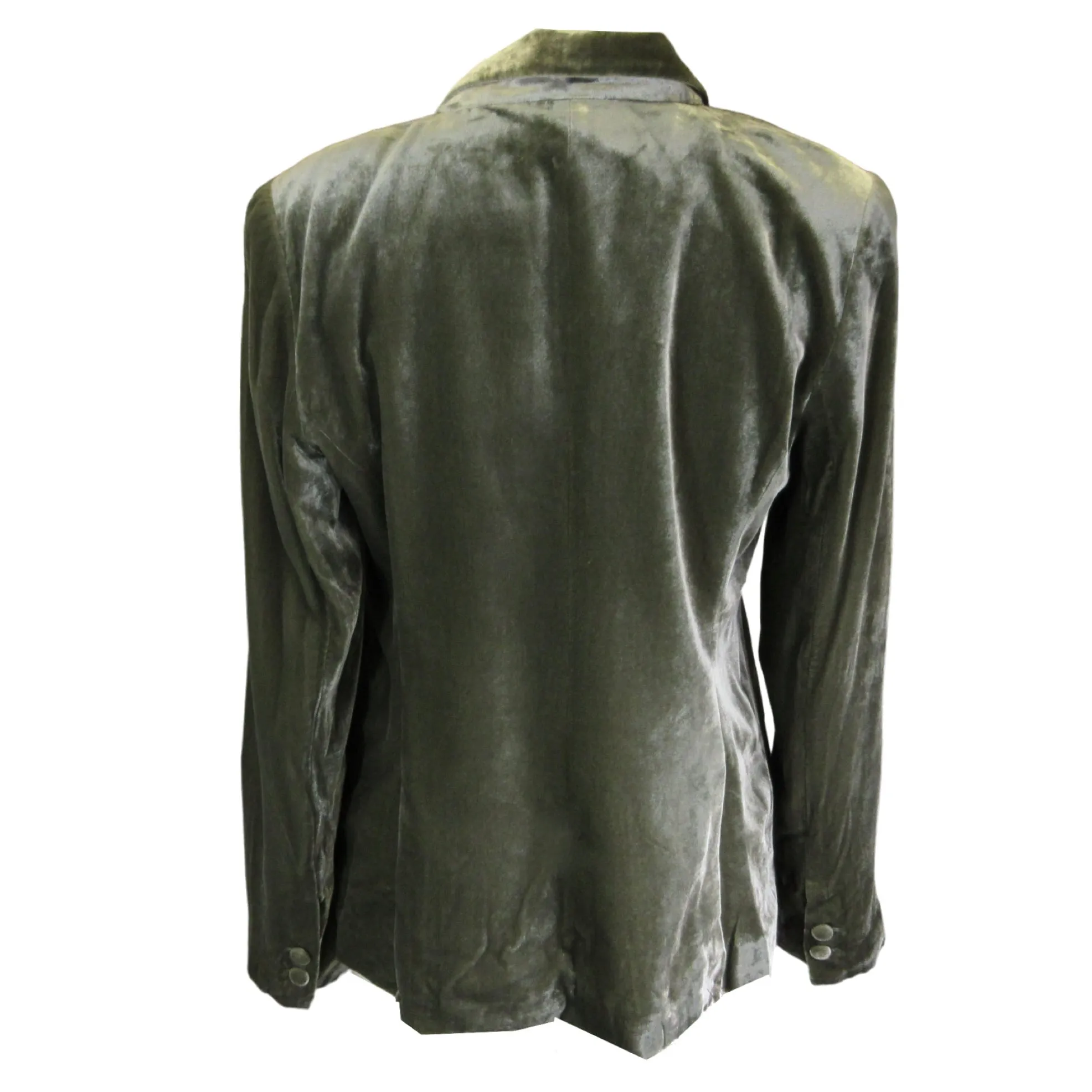 L'Agence Ivy Green Chamberlain Velvet Blazer