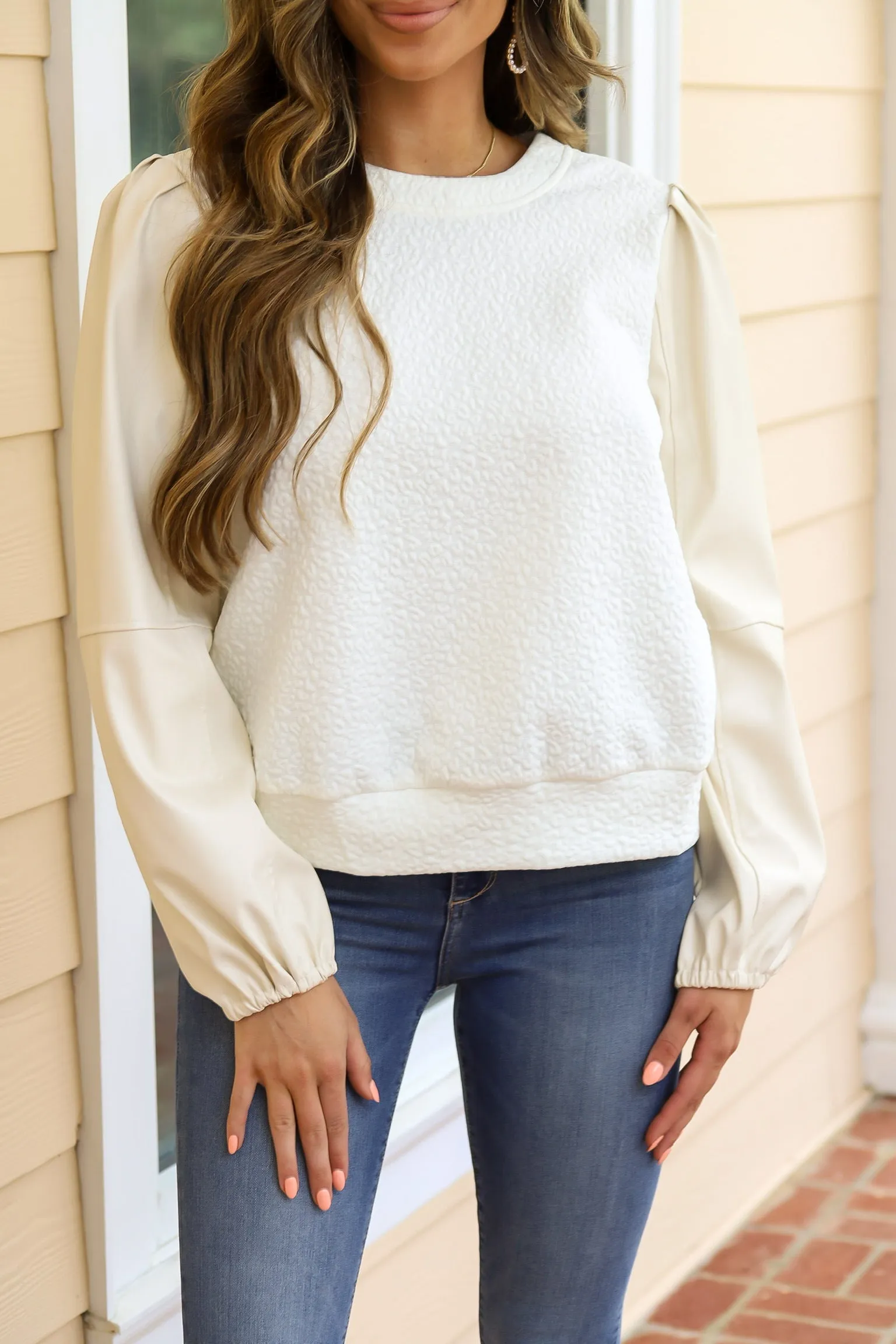 Leopard Cream Long Sleeve