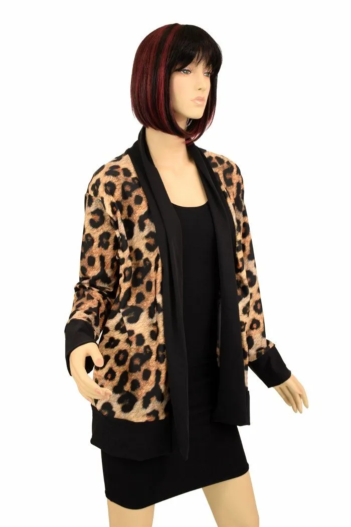 Leopard Print "Not a Cardigan"