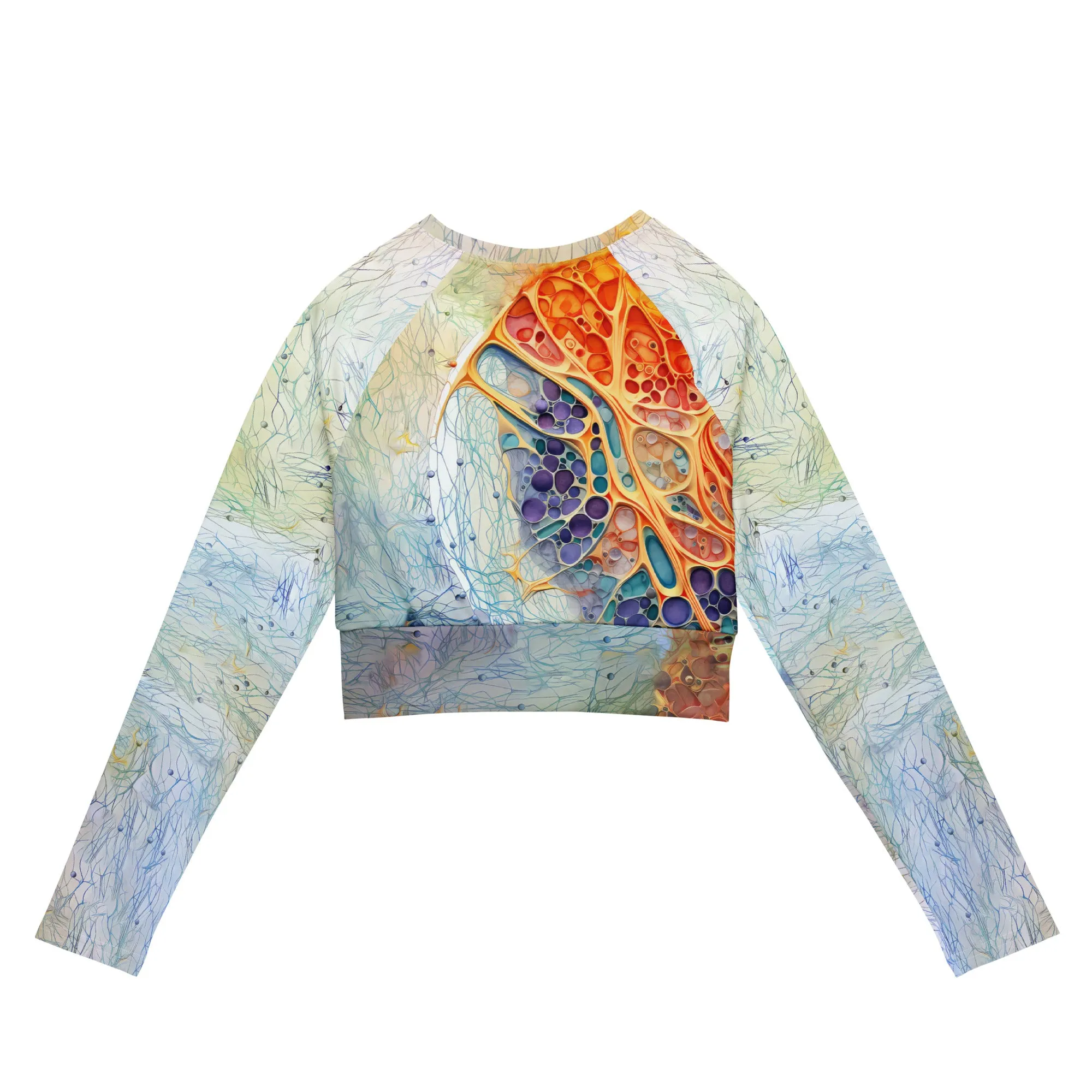 Long-Sleeve Crop Top Cytoplasmatic Surface