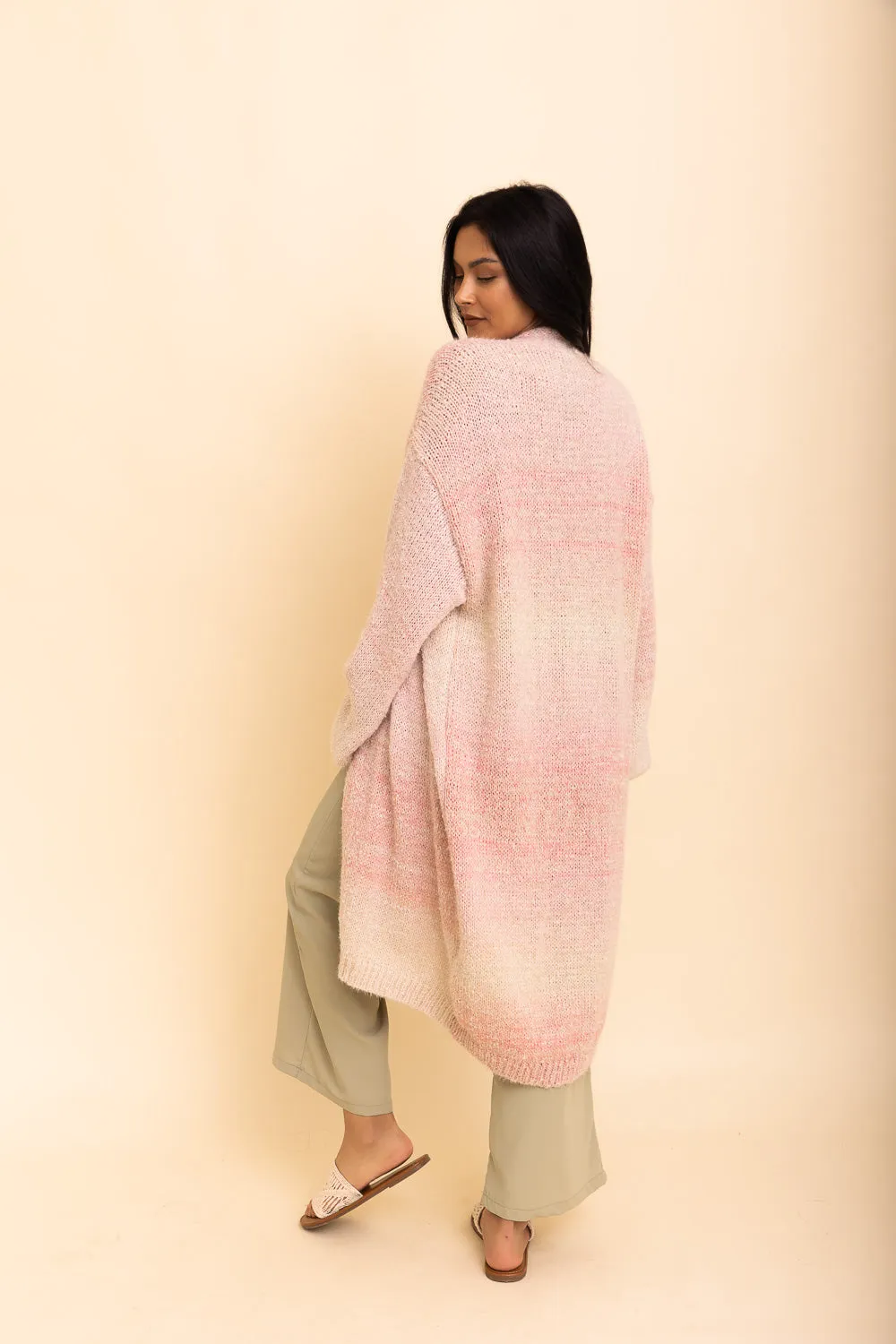 Lounge Around Longline Ombre Cardigan