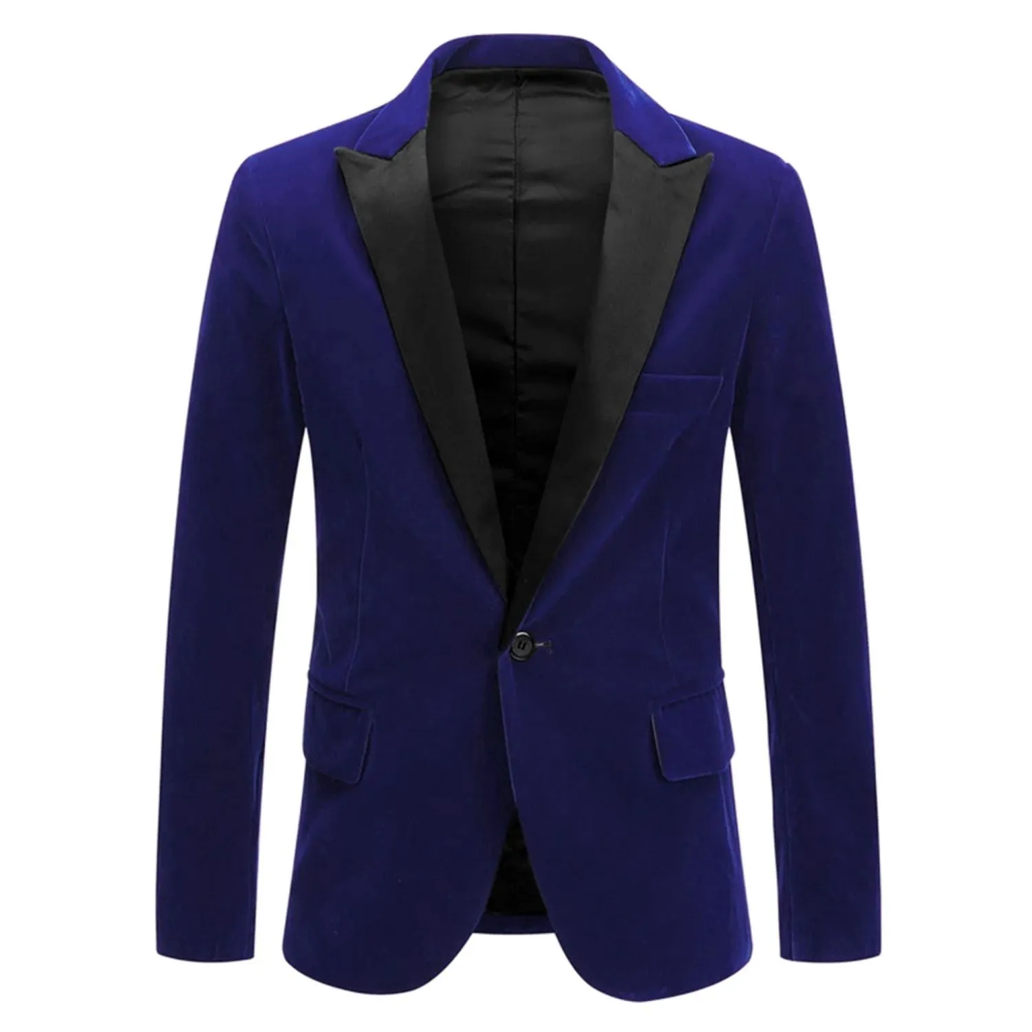 Men's One Button Velvet Blazer, Prom Tuxedo dinner suit, jacket Lars Amadeus