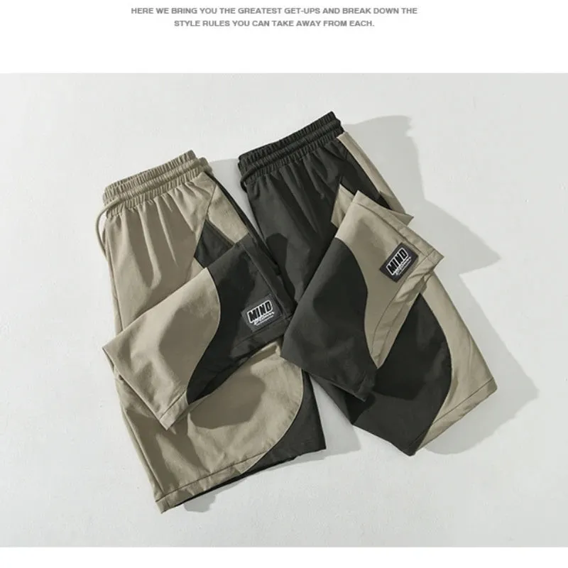 Patchwork Casual Cargo Shorts