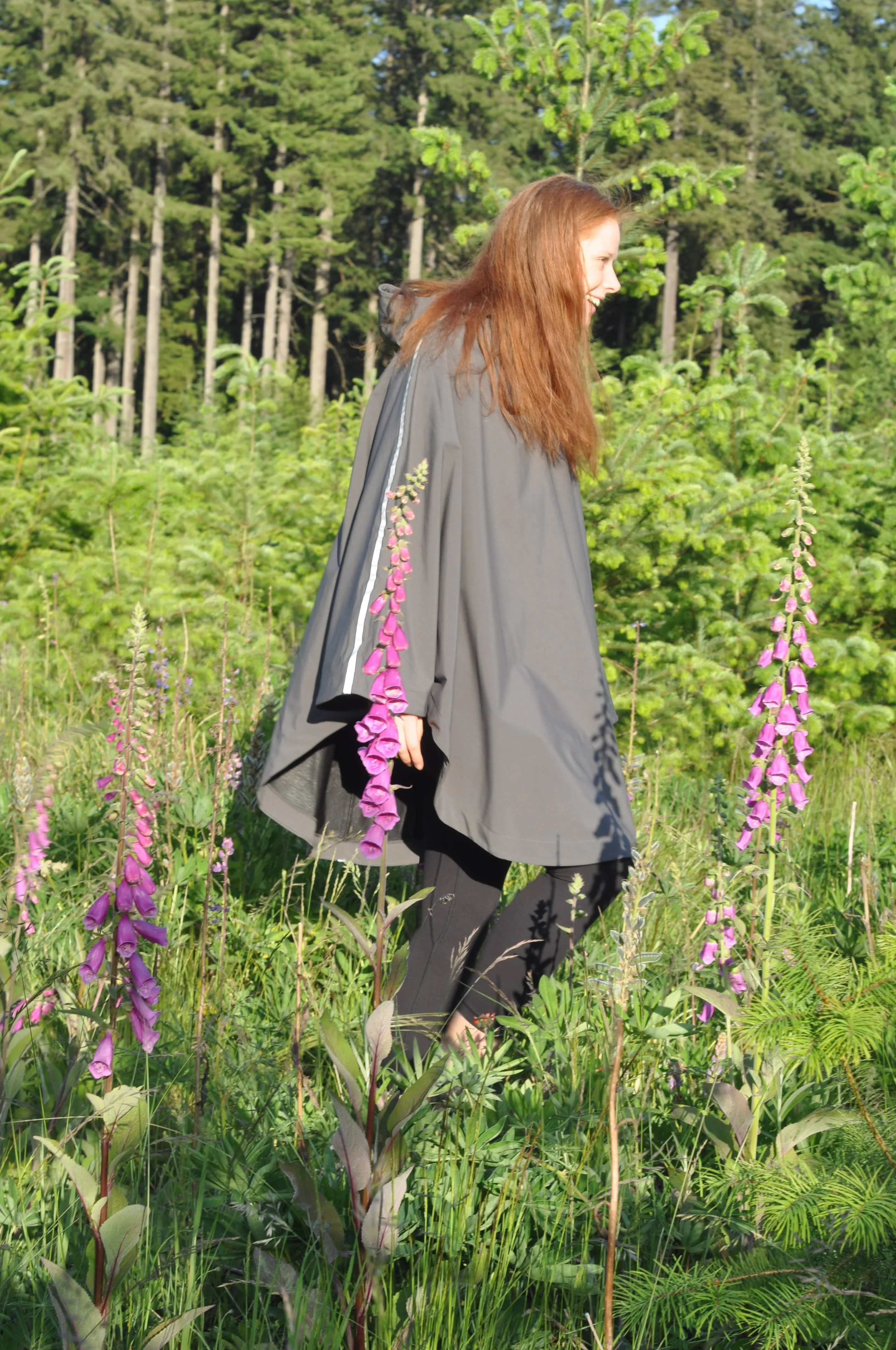 Rain Poncho - Charcoal (TALL)