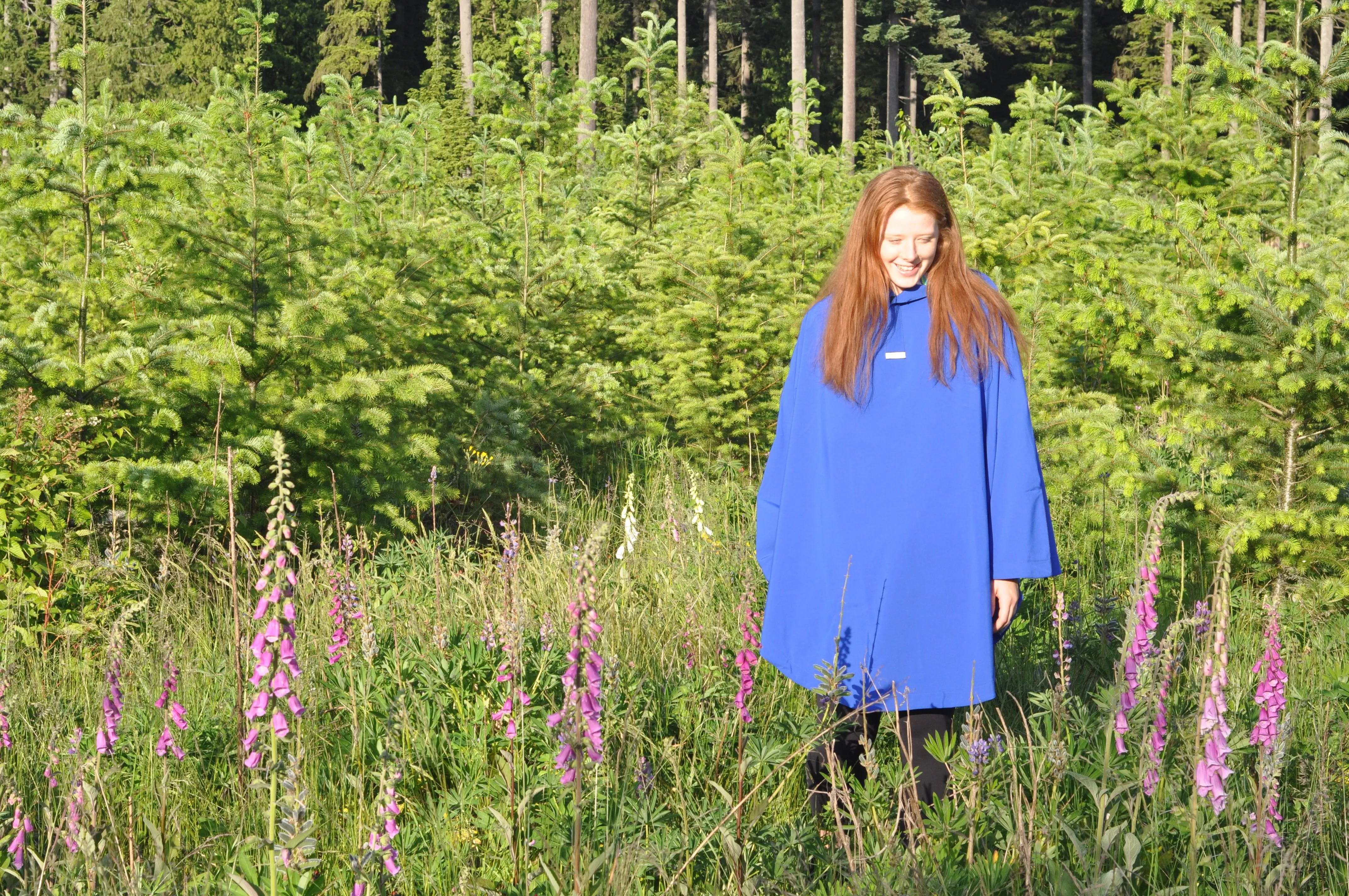 Rain Poncho - Cobalt Blue (REG)