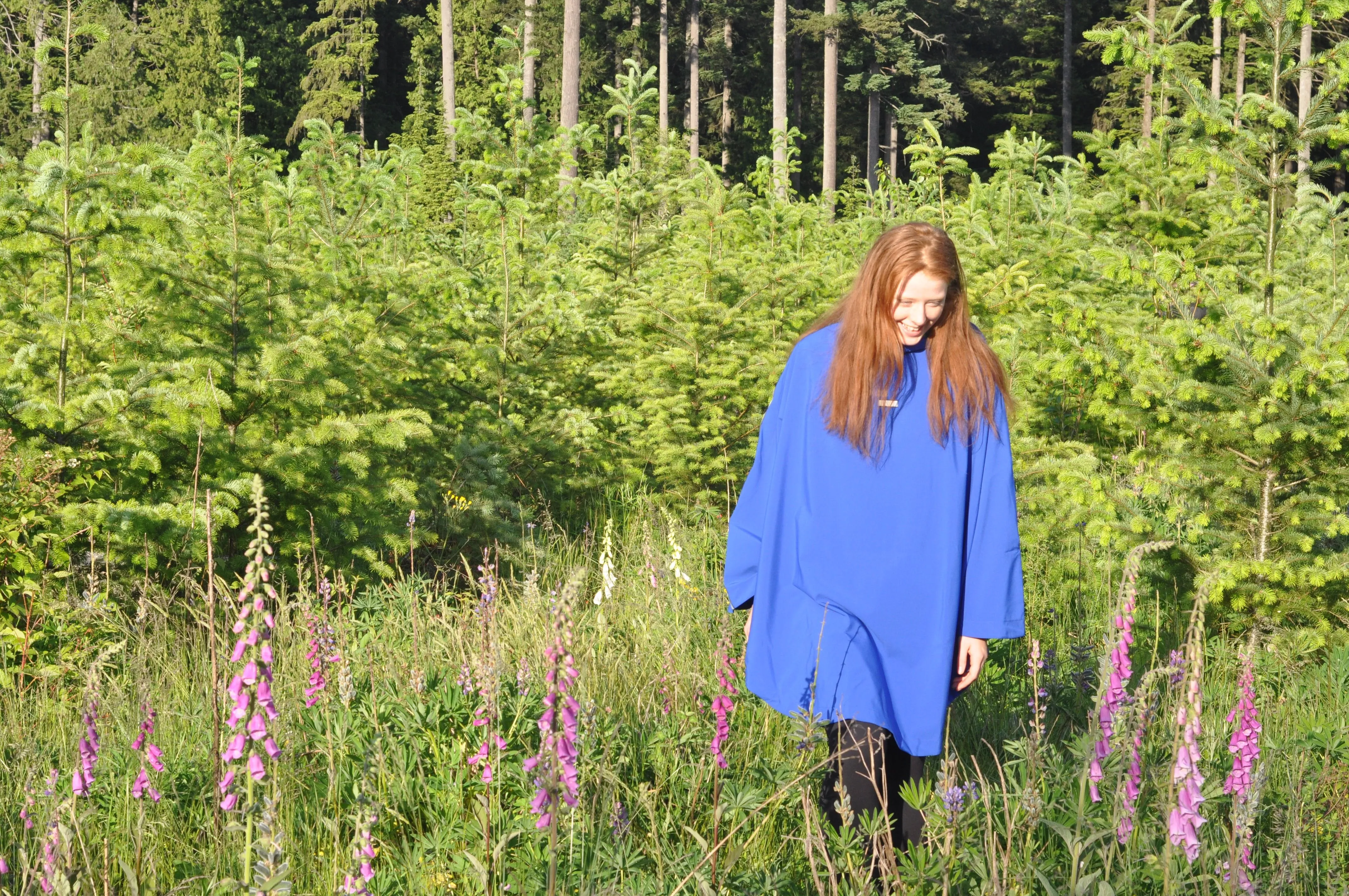 Rain Poncho - Cobalt Blue (TALL)