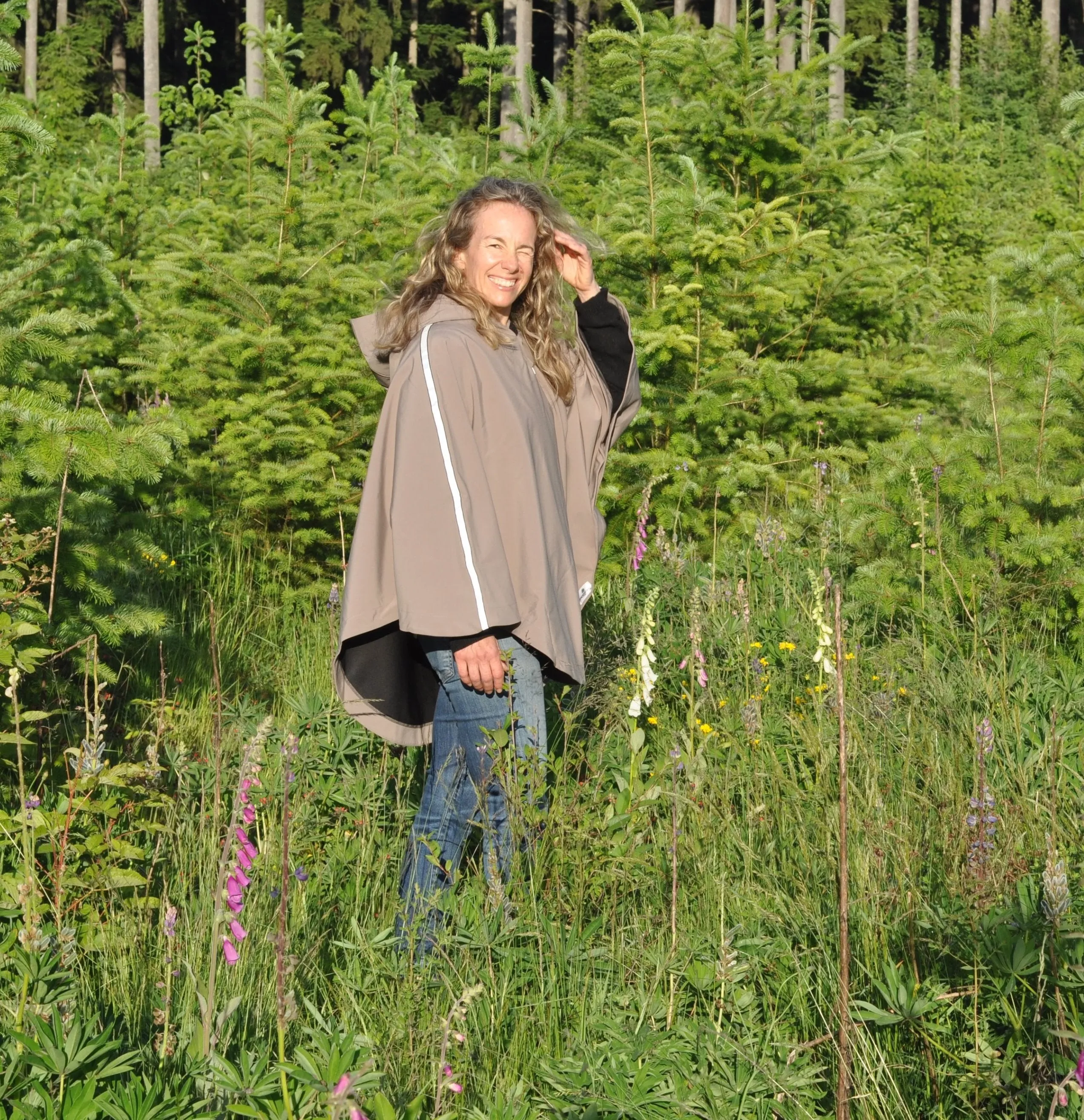 Rain Poncho - Taupe (REG)