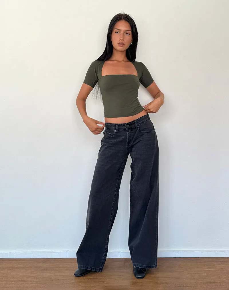 Requa Crop Top in Olive