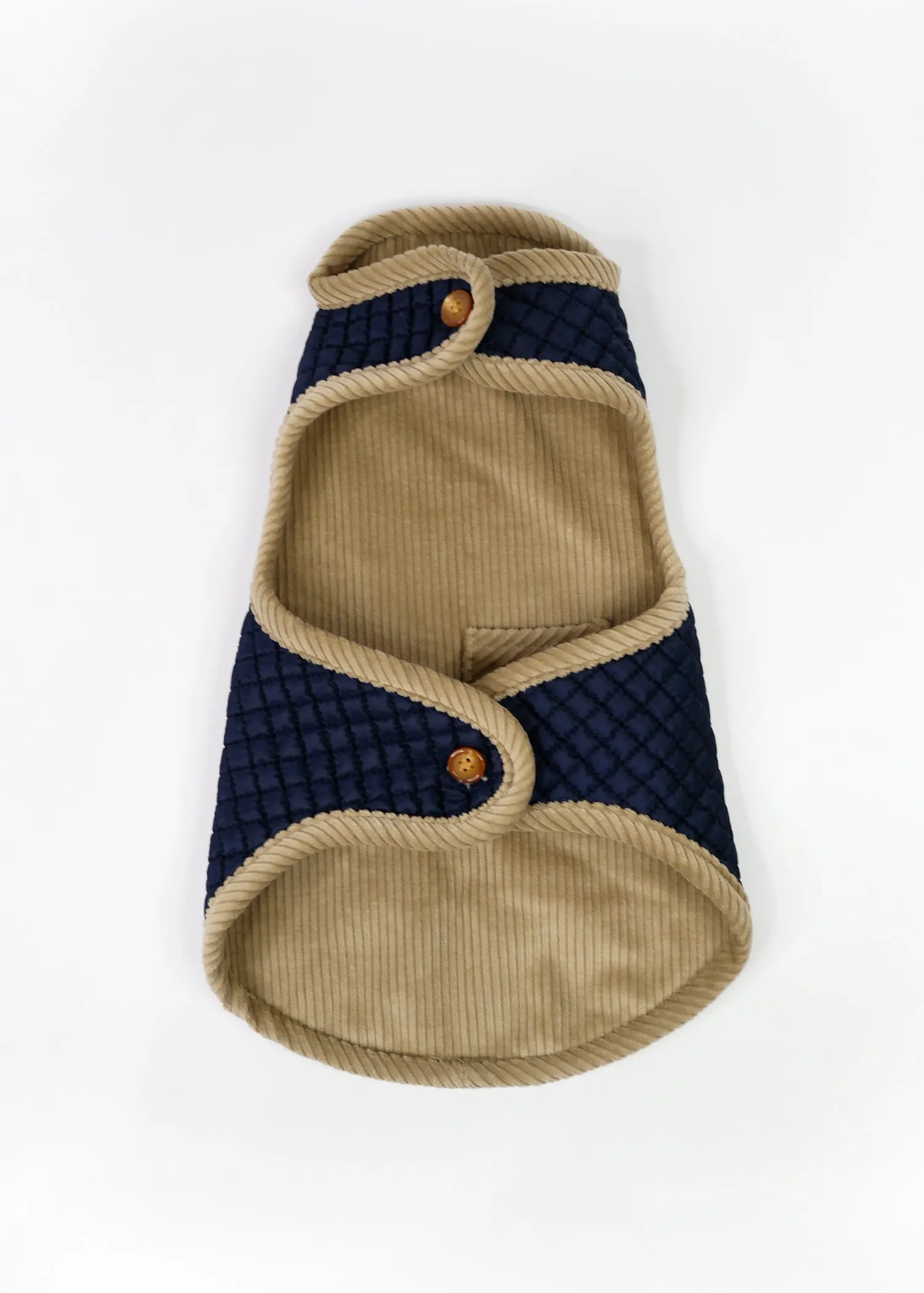 REVERSIBLE QUILTED DOG COAT