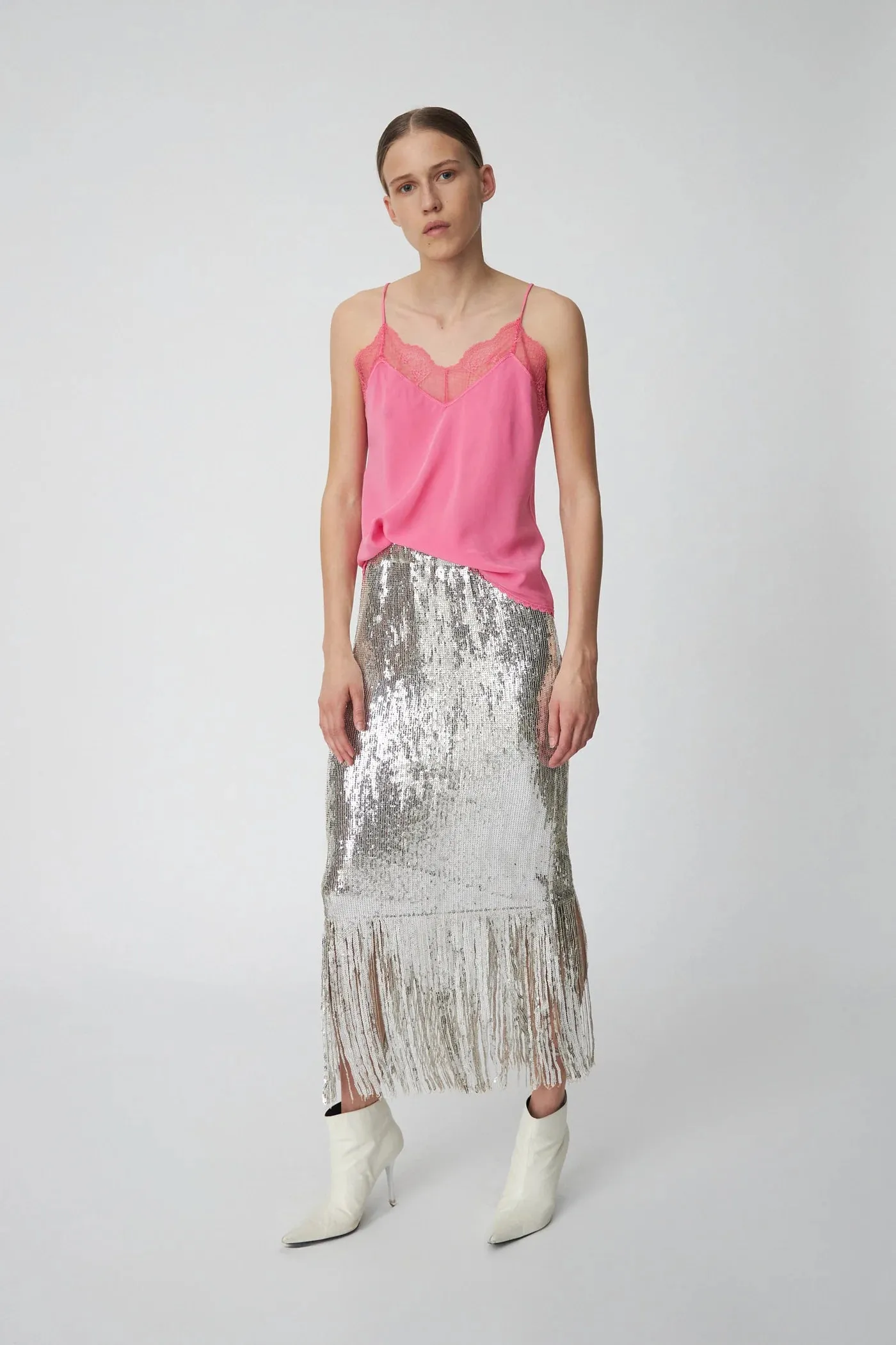 Stella Nova Sequin Fringed Skirt