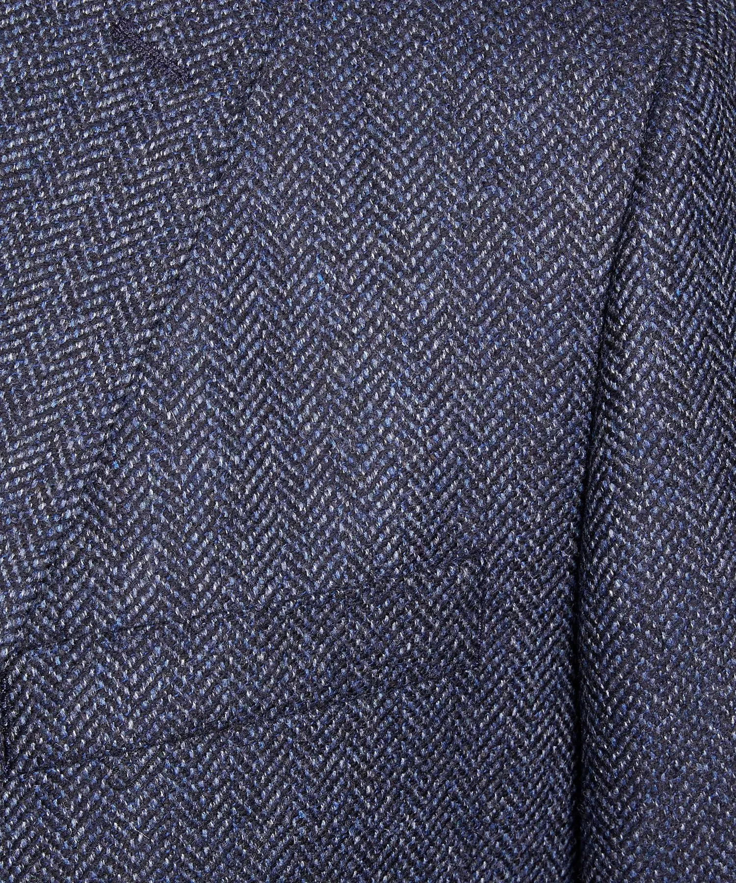 Sutton Lambswool/Cashmere Herringbone Sport Coat in Navy