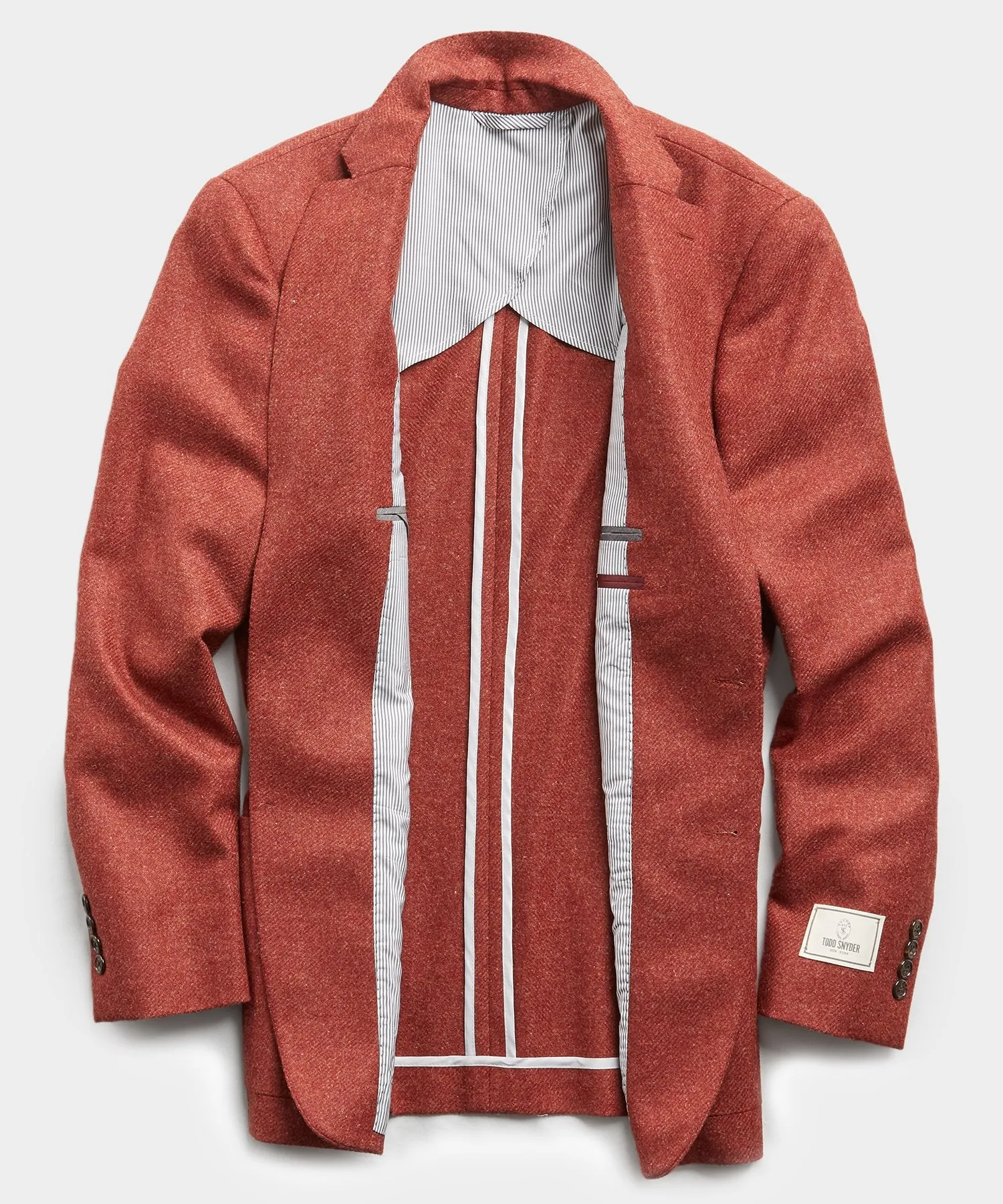 Sutton Lambswool/Cashmere Sport Coat in Red