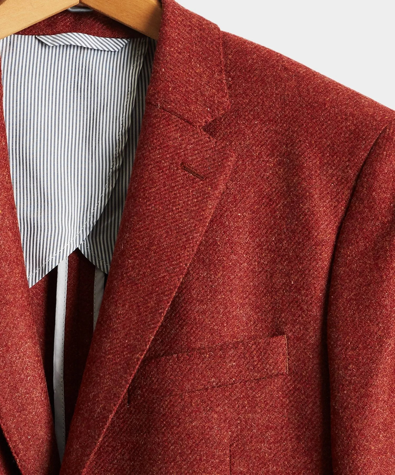 Sutton Lambswool/Cashmere Sport Coat in Red