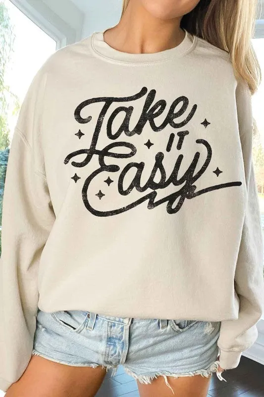 TAKE IT EASY OVERSIZED SWEATSHIRT - Online Exclusive