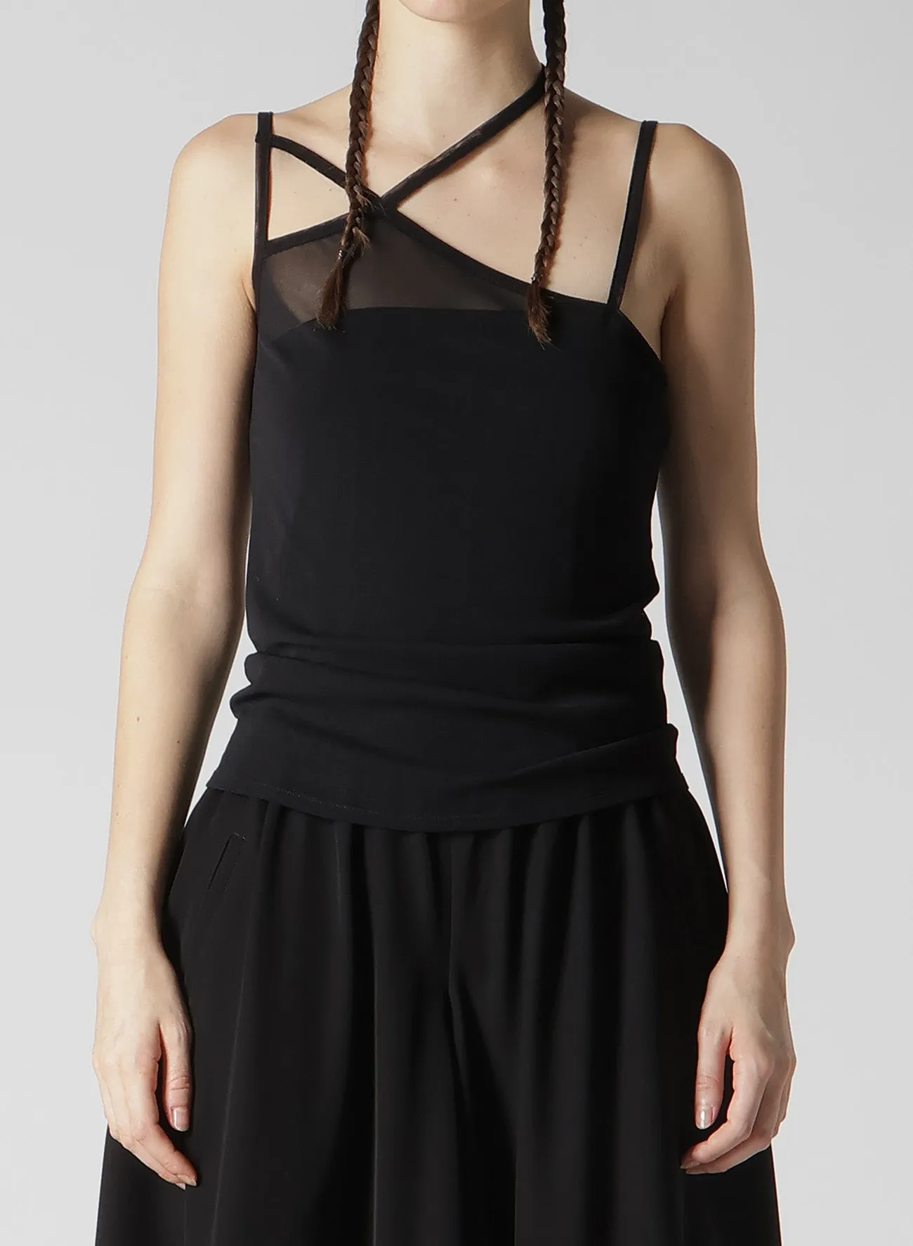 TULLE STRING DETAIL CAMISOLE