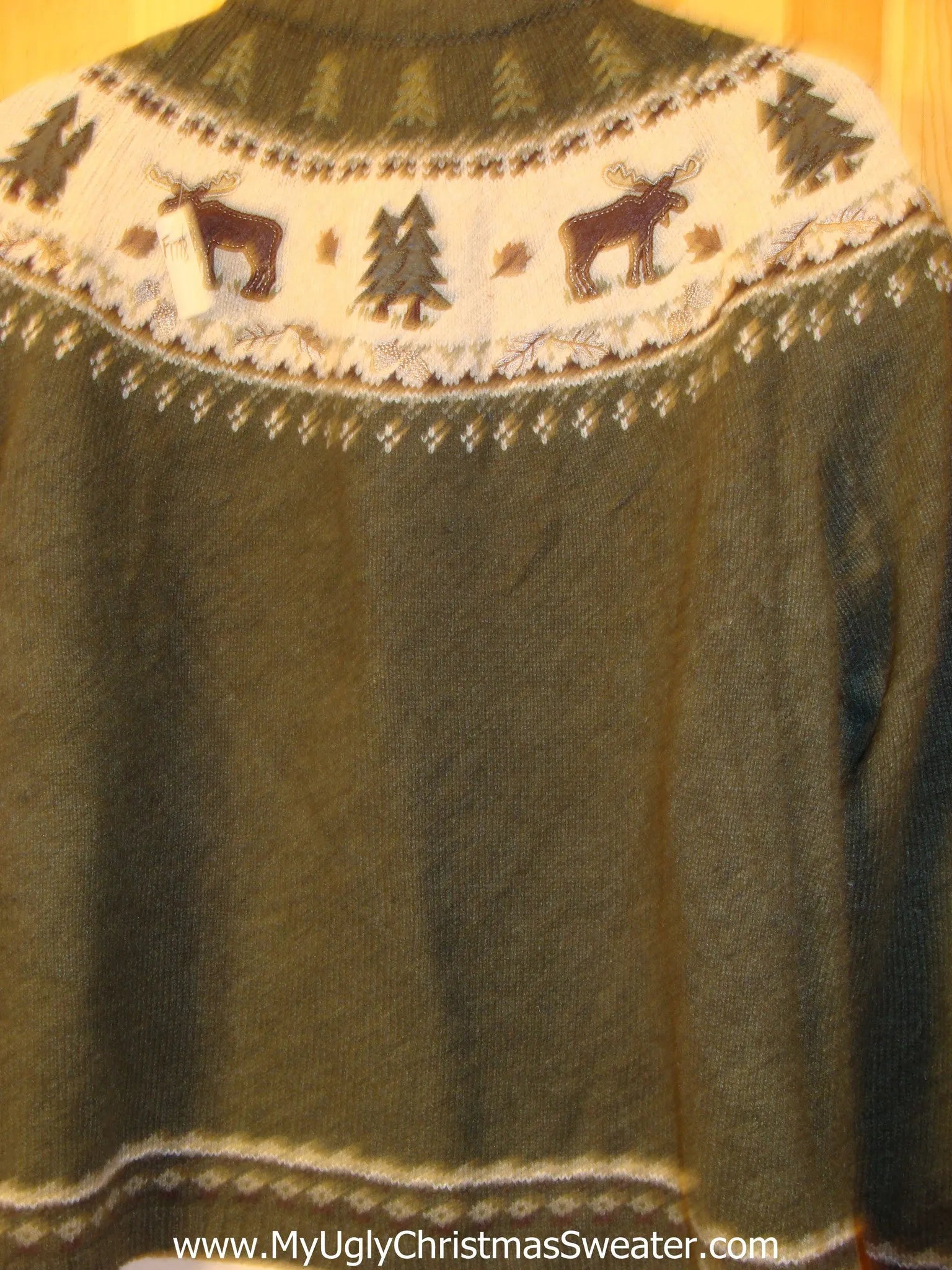 Vintage Style Nordic Reindeer Christmas Sweater