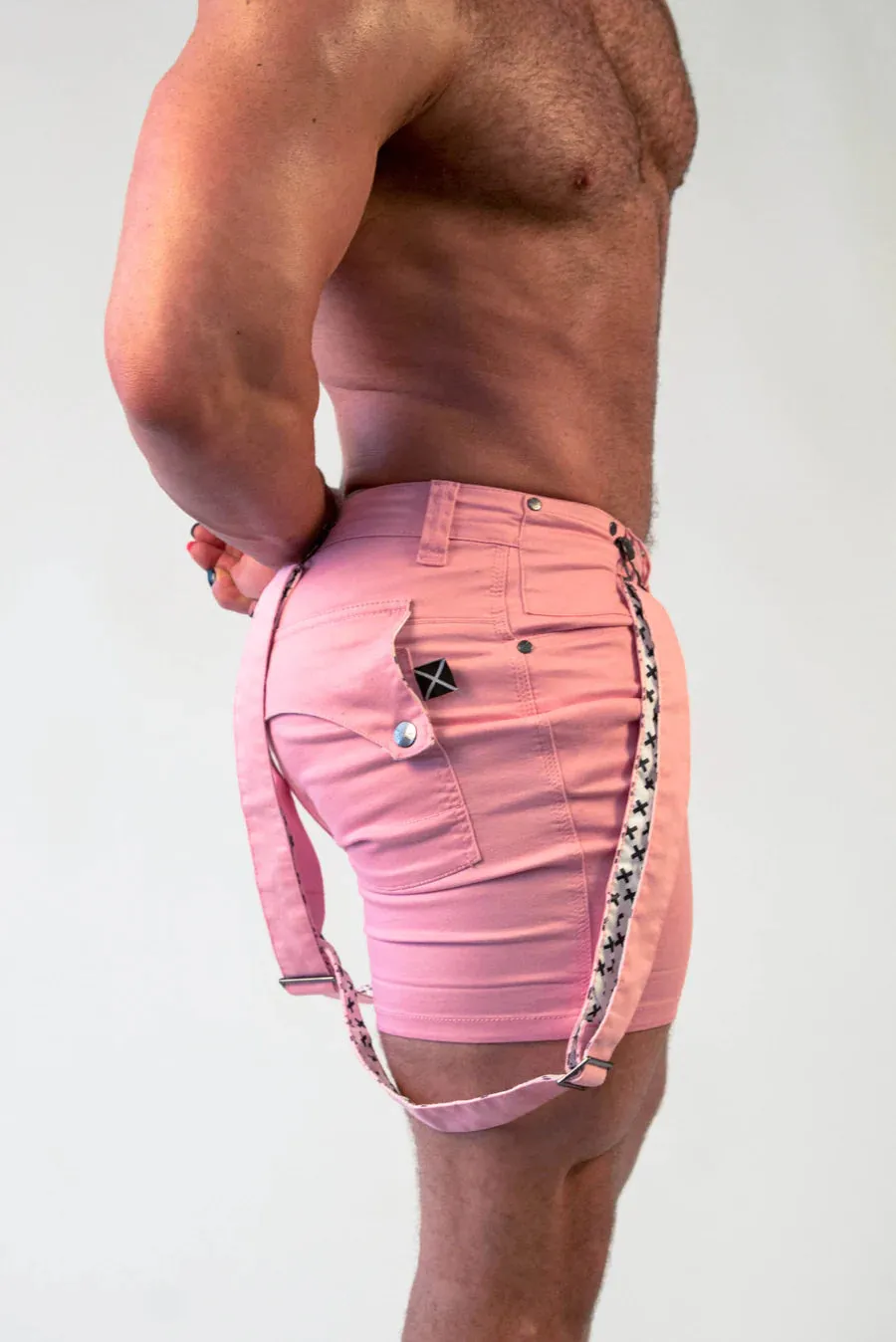 Willem Strapped Shorts (Pink)